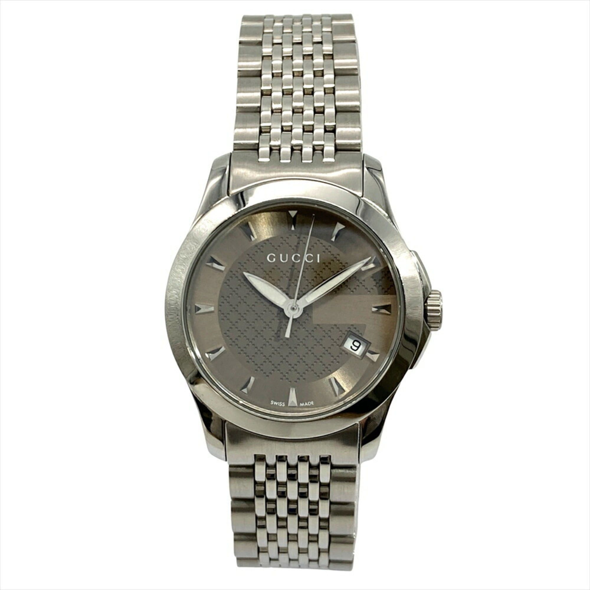 Gucci Timeless Watch 126.5 Gucci G Timeless Watch 126.5 Quartz Silver Dial Stainless  main image 4