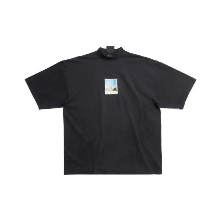 Balenciaga Balenciaga Architectural Print Oversized T-Shirt 0079-2507 Size S / US 4 / IT 40 - 1 Thumbnail