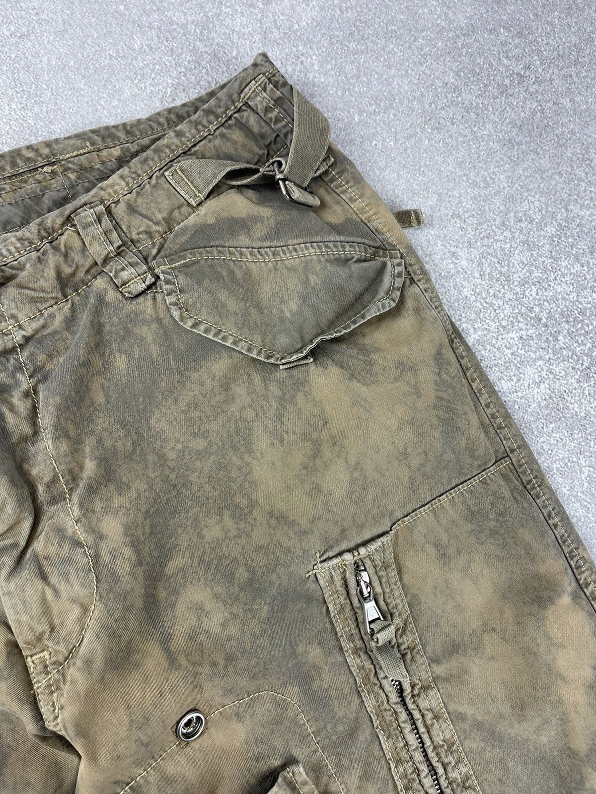 Aeronautica Militare Aeronautica Militare Custom Tie Dye Multipocket Cargo Pants Size US 33 - 8 Thumbnail