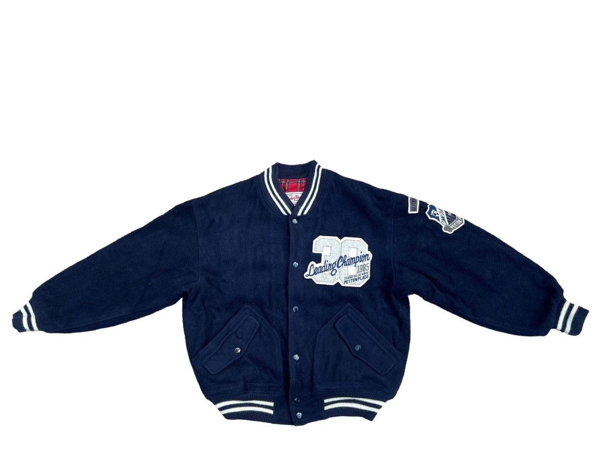 Japanese Brand × PPFM Vintage PPFM X Comme Ca Du Mode Fleece Varsity Bomber Jacket Size US M / EU 48-50 / 2 - 2 Thumbnail