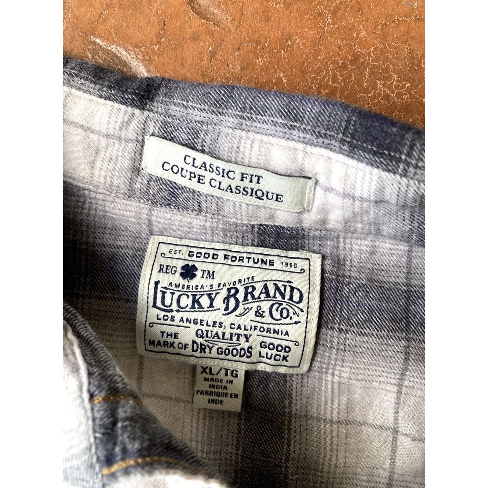 Lucky Brand Lucky Brand Western Shirt Men's XL Classic Fit Long Sleeve Pearl Snap Plaid Size US XL / EU 56 / 4 - 2 Thumbnail