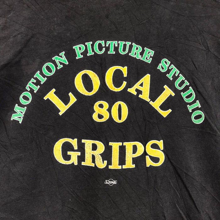 Vintage Vtg 80’ MOTION PICTURE STUDIO Local 80 Grips Tee Shirt Grailed