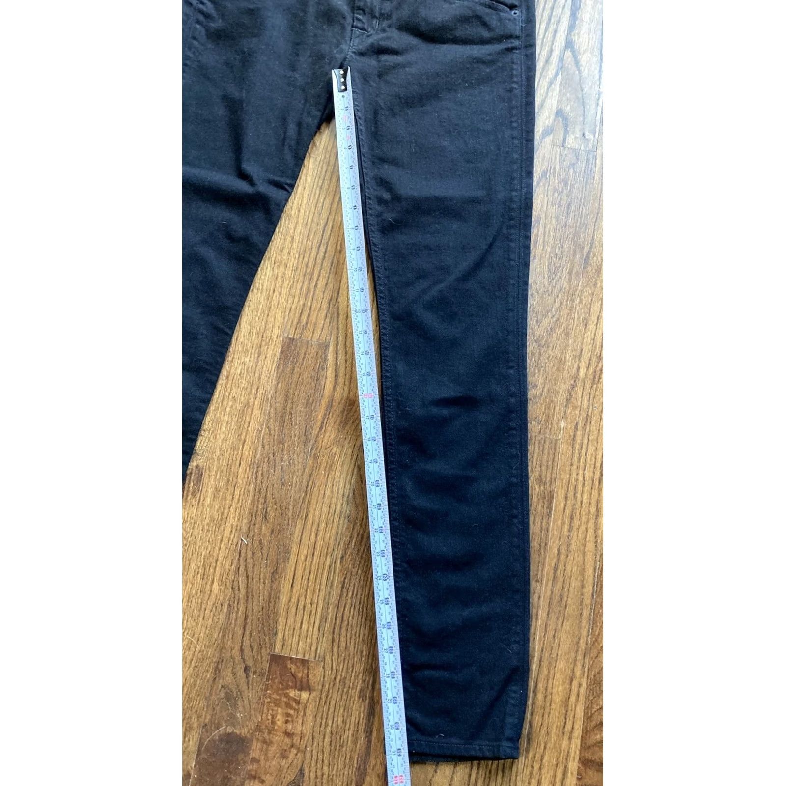 Hudson Hudson Jeans Womens 28 Size Regular Skinny Black Stretch 31x31 Inseam 31 Flap Collin Size 28" / US 6 / IT 42 - 4 Thumbnail