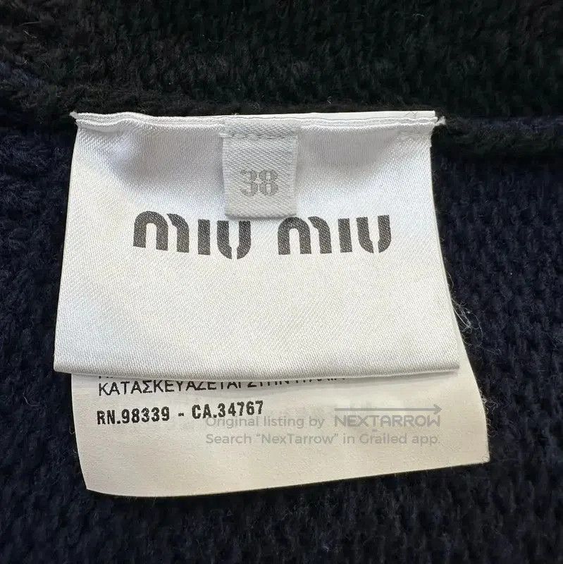 Miu Miu Miu Miu Women's Black Wool Pullover Sweater . Size S / US 4 / IT 40 - 7 Thumbnail