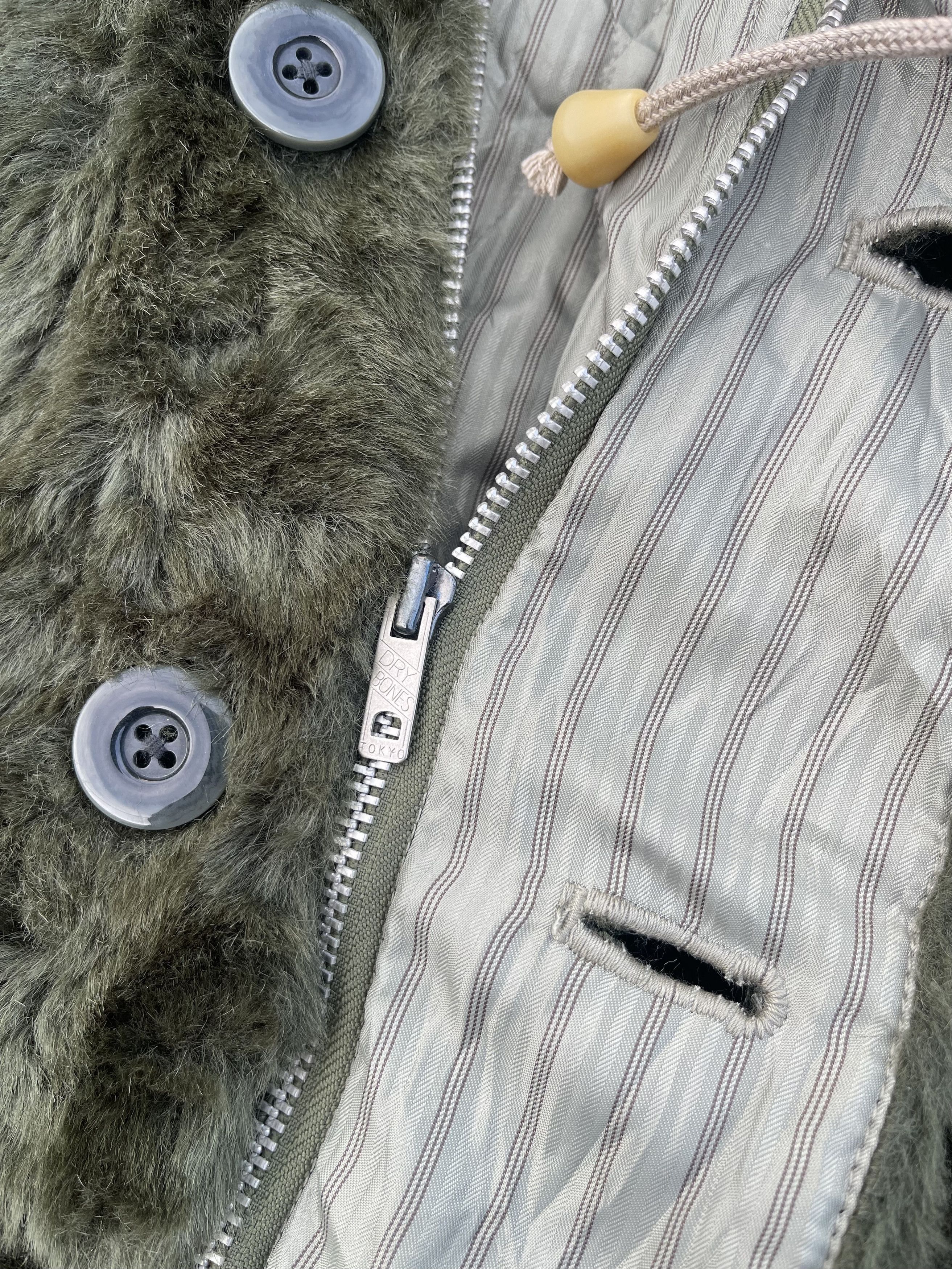 Dry Bones × If Six Was Nine × Sun Surf Vtg Dry Bones Heavy Fur Parka Green Jacket size L Size US L / EU 52-54 / 3 - 10 Thumbnail