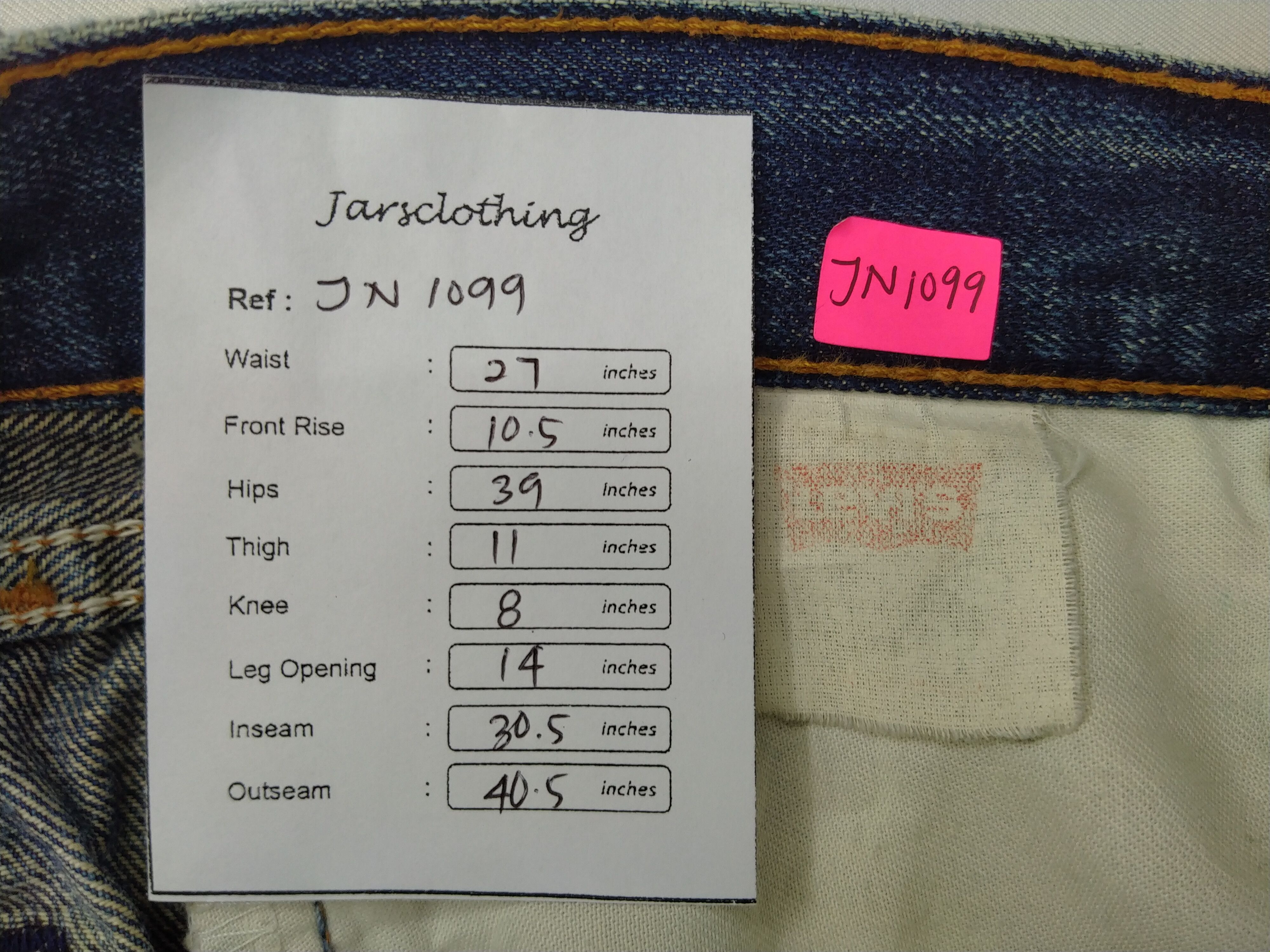 Levi's Dirty Blue Vintage Levi's 502 Jeans 27x30.5 Denim -JN1099 Size US 27 - 8 Thumbnail