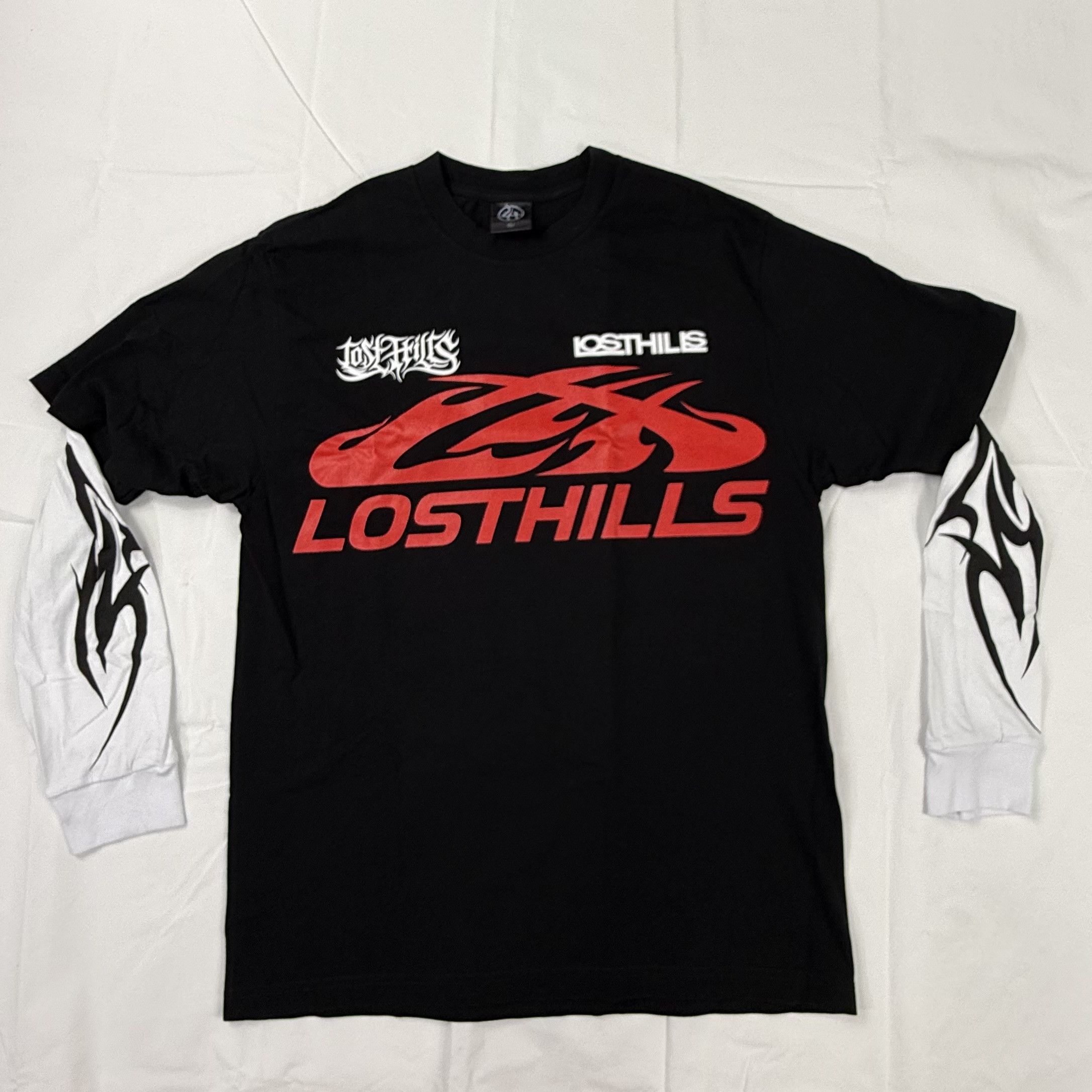 Lost hills Lost Hills Graphic Double Sleeve Layered T-Shirt Size US L / EU 52-54 / 3 - 1 Thumbnail