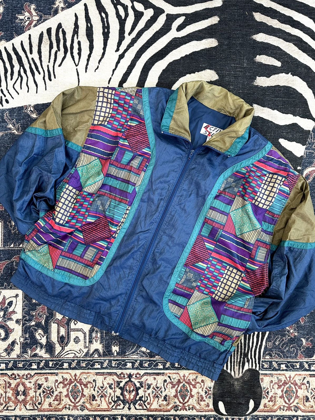 Other Vintage Active Stuff Windbreaker Size US L / EU 52-54 / 3 - 6 Thumbnail