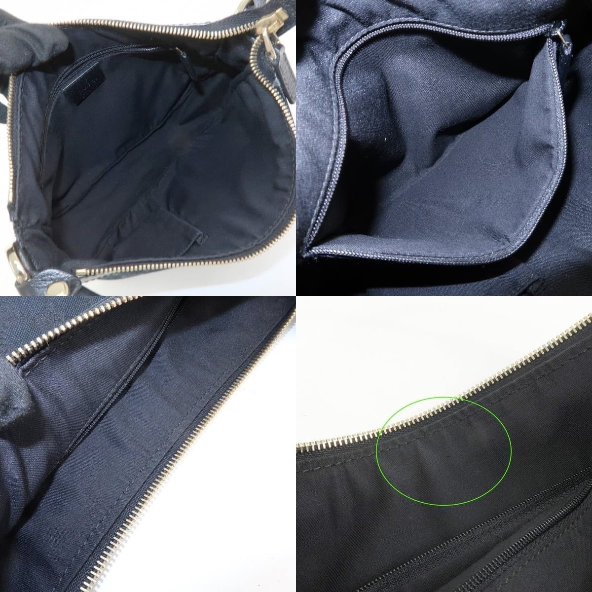 Gucci Gucci GG Monogram Canvas Shoulder Bag Black Size ONE SIZE - 7 Thumbnail