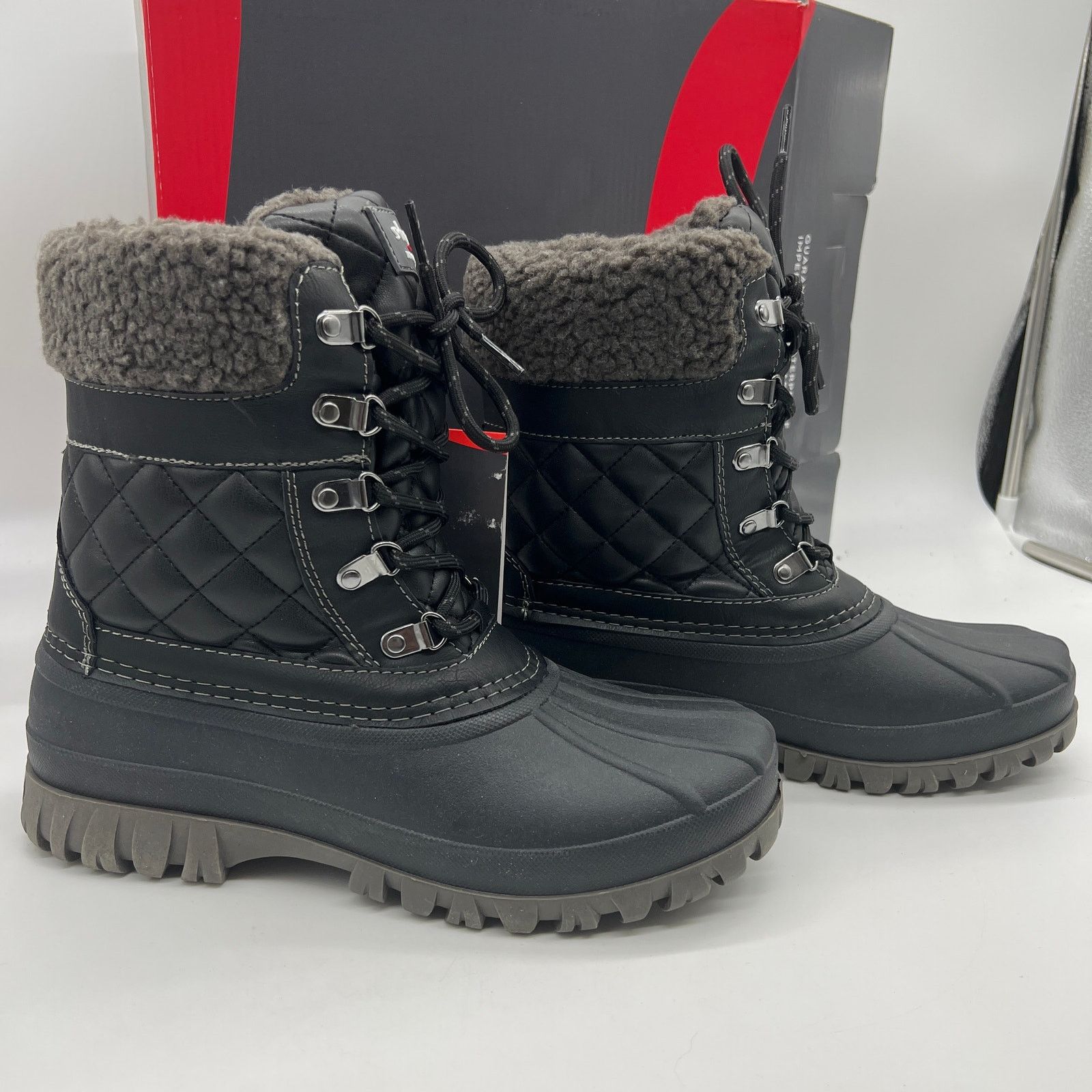 Other Cougar Waterproof Winter Boots Size 10 Wide Black Quilt Size US 10 / IT 40 - 1 Thumbnail