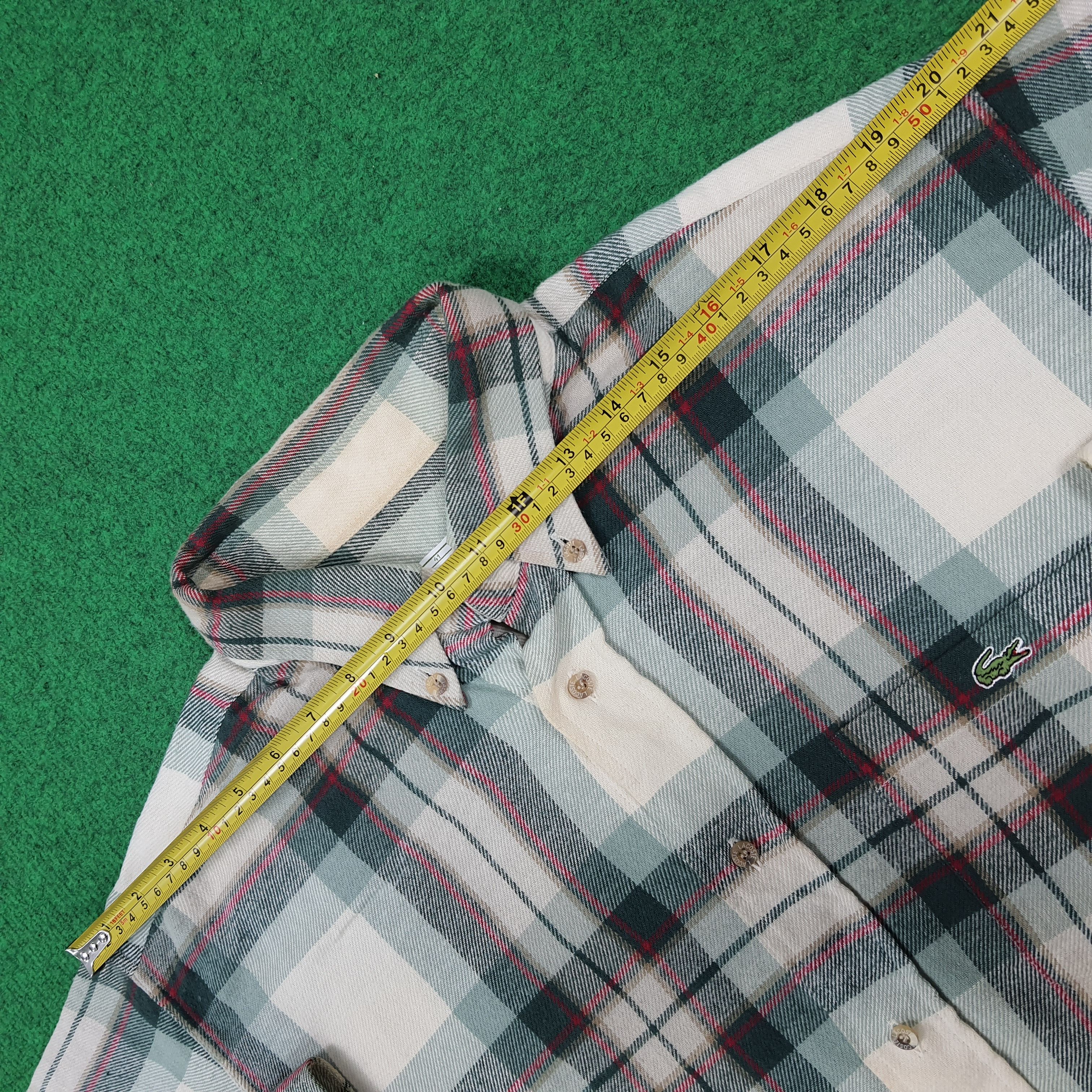 Lacoste Vintage Chemise Lacoste Flannel Button Up Shirt C285N71 Size US XL / EU 56 / 4 - 9 Thumbnail