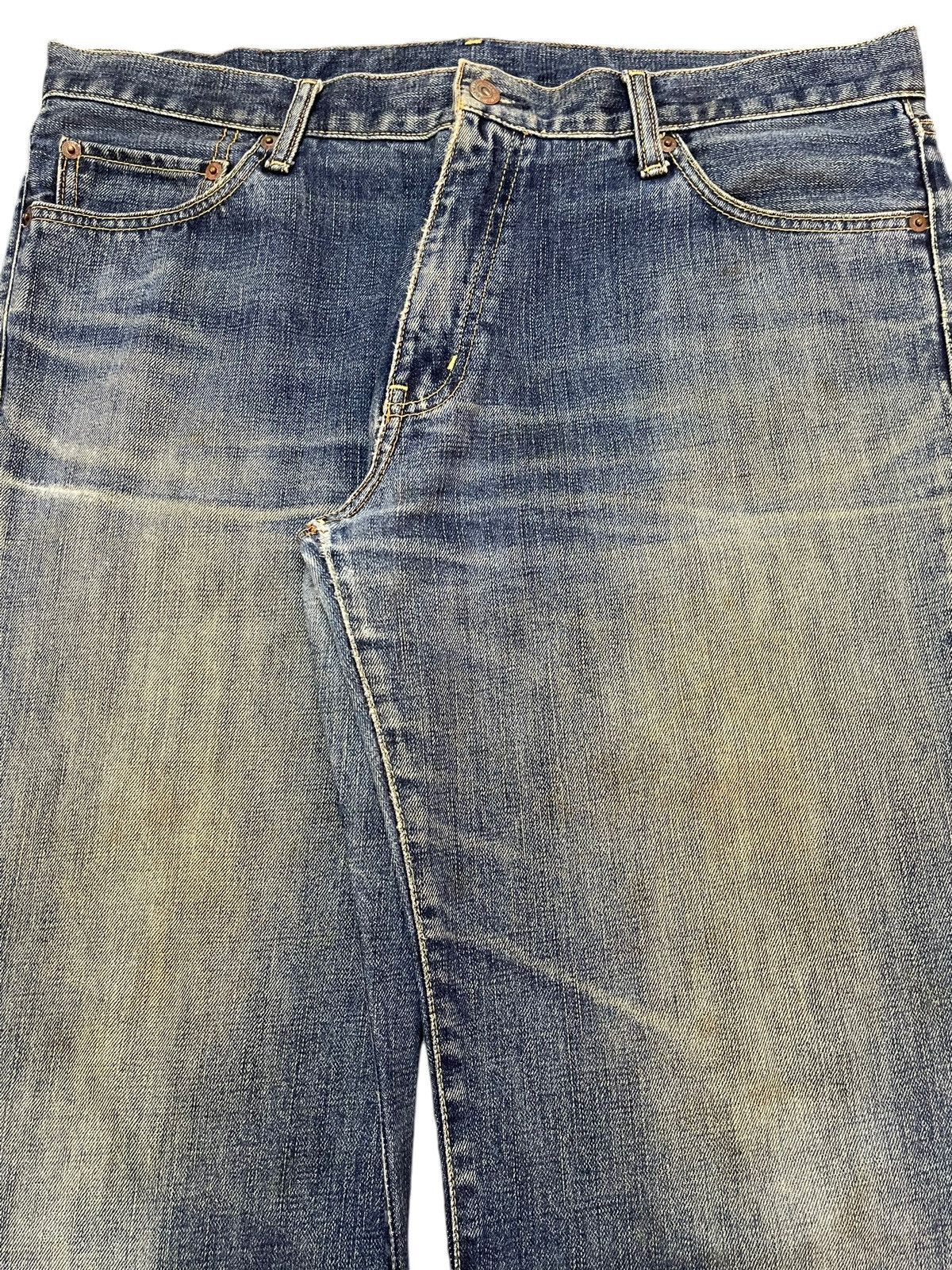 Uniqlo Vintage Y2K Japanese Uniqlo Faded Mud Wash Wide Leg Straight Size US 36 / EU 52 - 4 Thumbnail