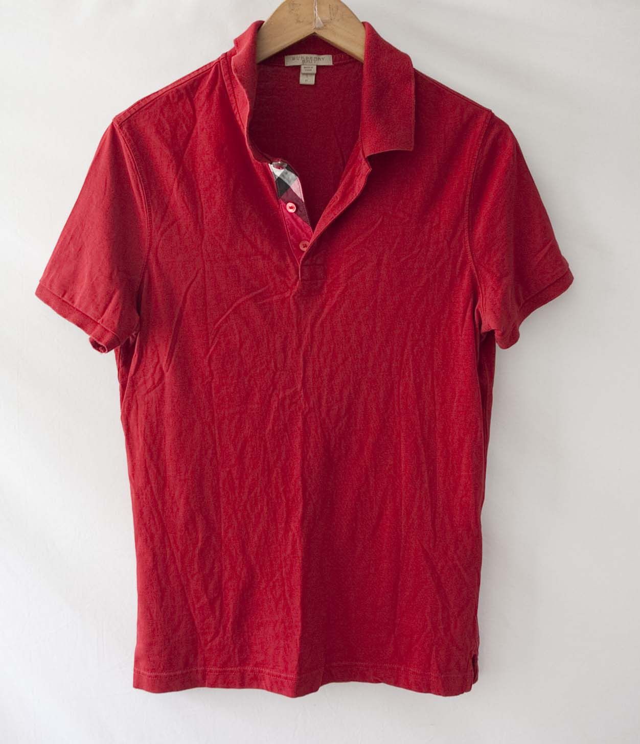 Burberry Burberry Polo Nova Check Size S Red Size US S / EU 44-46 / 1 - 1 Thumbnail
