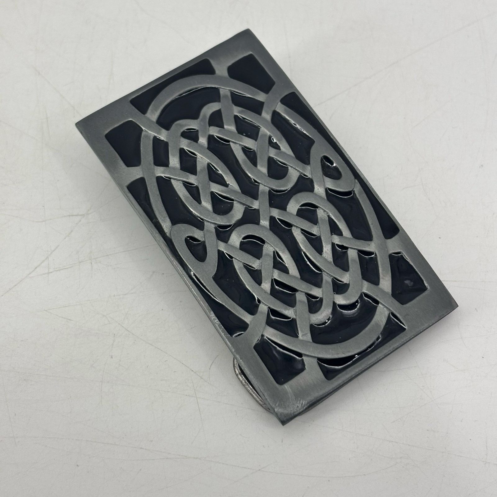 Vintage Celtic Knot Infinity Belt Buckle Great American Pewter Size ONE SIZE - 10 Thumbnail