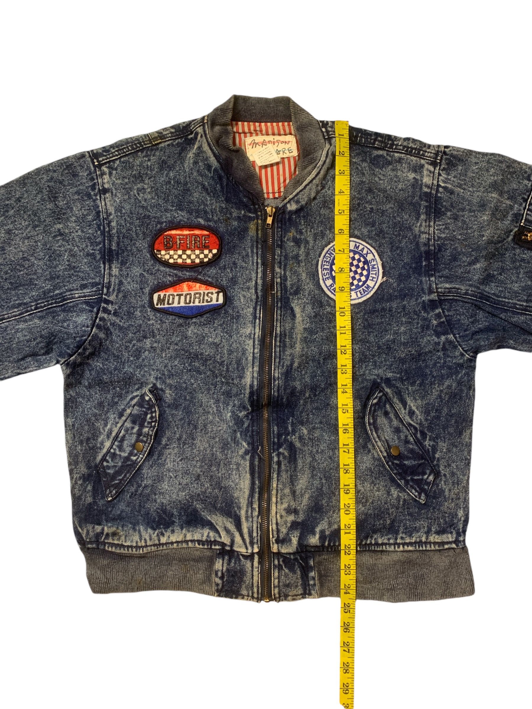 Vintage Rare Design Vintage Madison Square Racing Denim Jackets Size US S / EU 44-46 / 1 - 10 Thumbnail