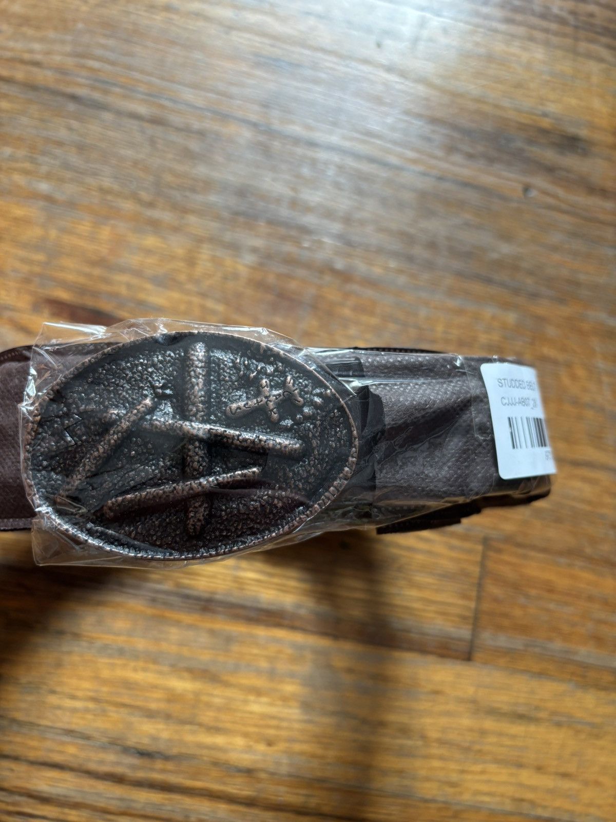 Travis Scott Cactus Jack Utopia Studded Belt Brown