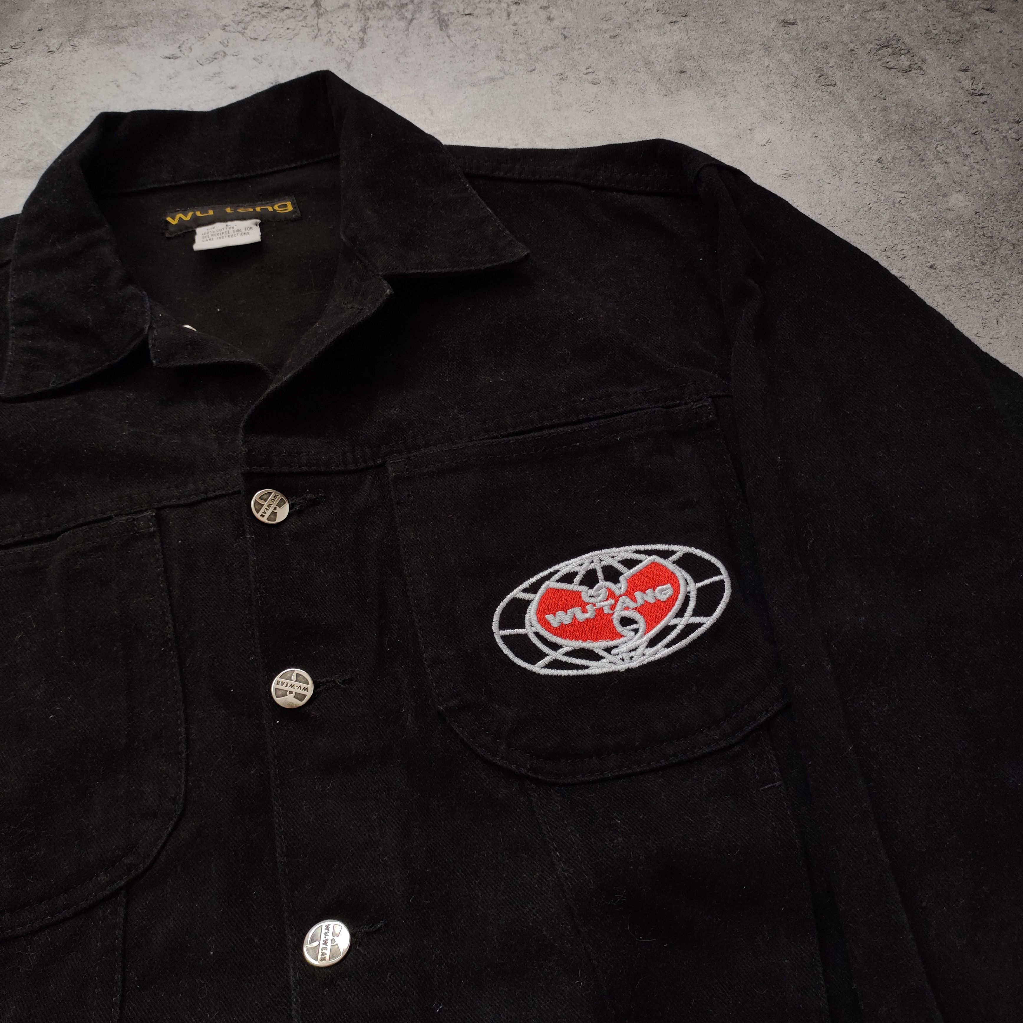 Vintage × Wu-Tang Clan Vintage 90s RARE Wu-Tang Clan HipHop Rap Denim Jacket Size US L / EU 52-54 / 3 - 4 Thumbnail