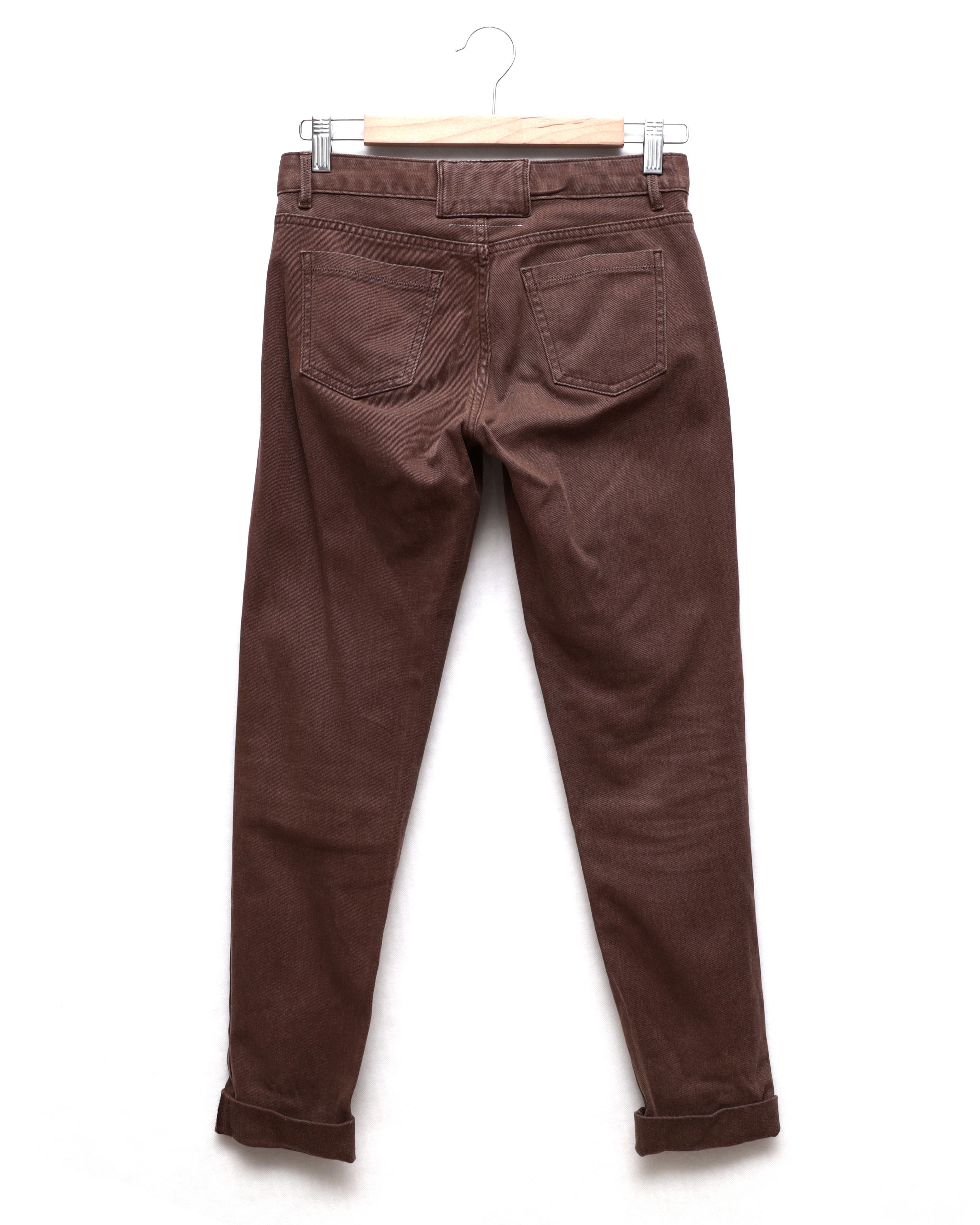 Maison Margiela MM6 Maison Margiela Denim Brown Womens Slim Slow 28 Size 26" / US 2 / IT 38 - 2 Thumbnail