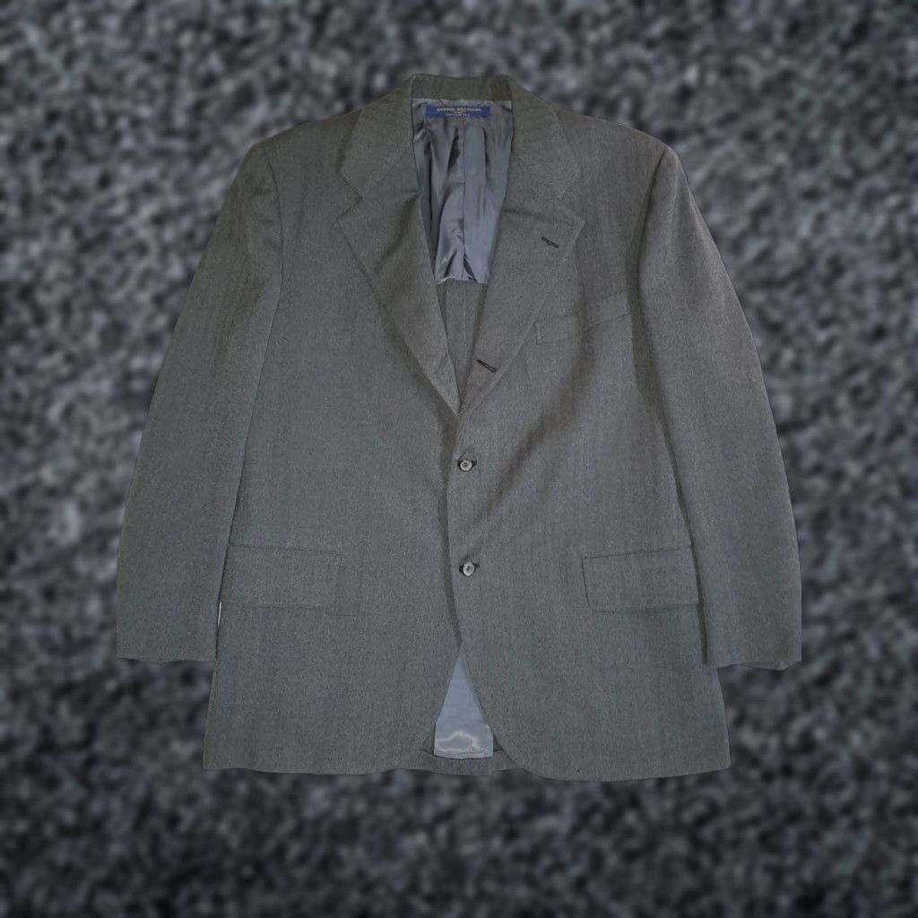 Brooks Brothers VINTAGE Brooks Brothers Signature 346 Wool Blend Suit Jacket Mens 40 Reg Gray Jacket Single-Breasted Two-Button 40 Mens Cool? Size 40R - 1 Thumbnail
