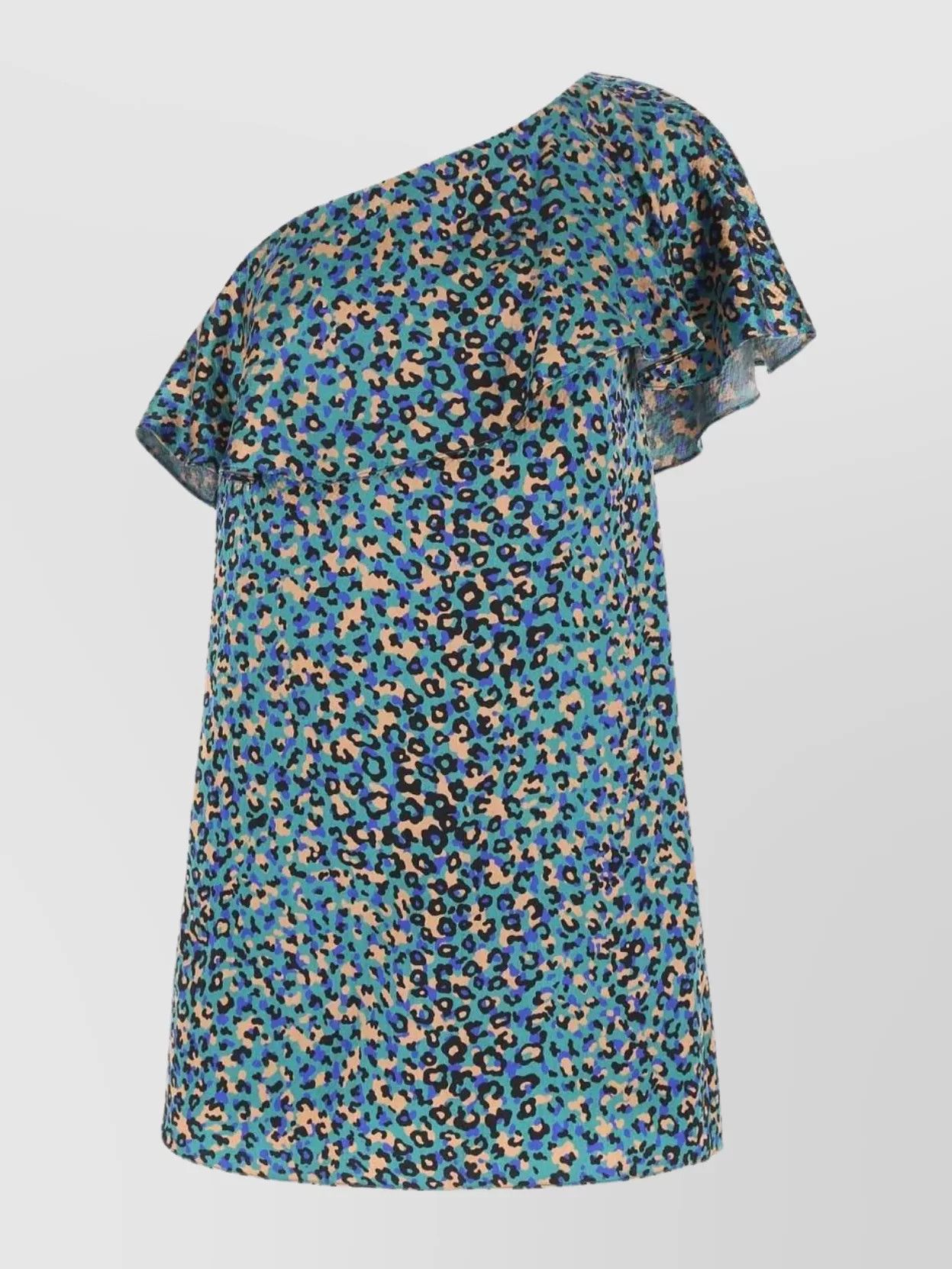 Saint Laurent Paris o1y0126 Mini Dress in Multicolor Size M / US 6-8 / IT 42-44 - 1 Thumbnail