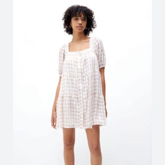 Other NWT En Saison Pink Value Gingham Mini Babydoll Dress Size M Size M / US 6-8 / IT 42-44 - 1 Thumbnail