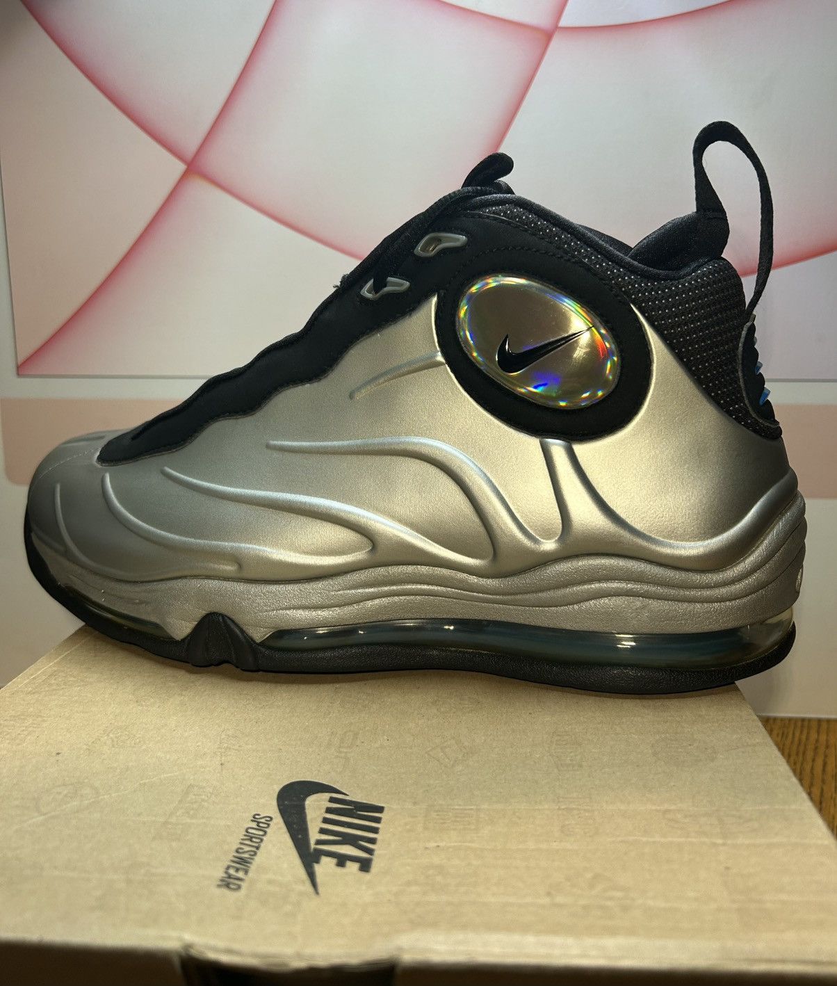 Nike Size 11 - Nike Total Air Foamposite Max Metallic Silver 2011 Size US 11 / EU 44 - 5 Thumbnail