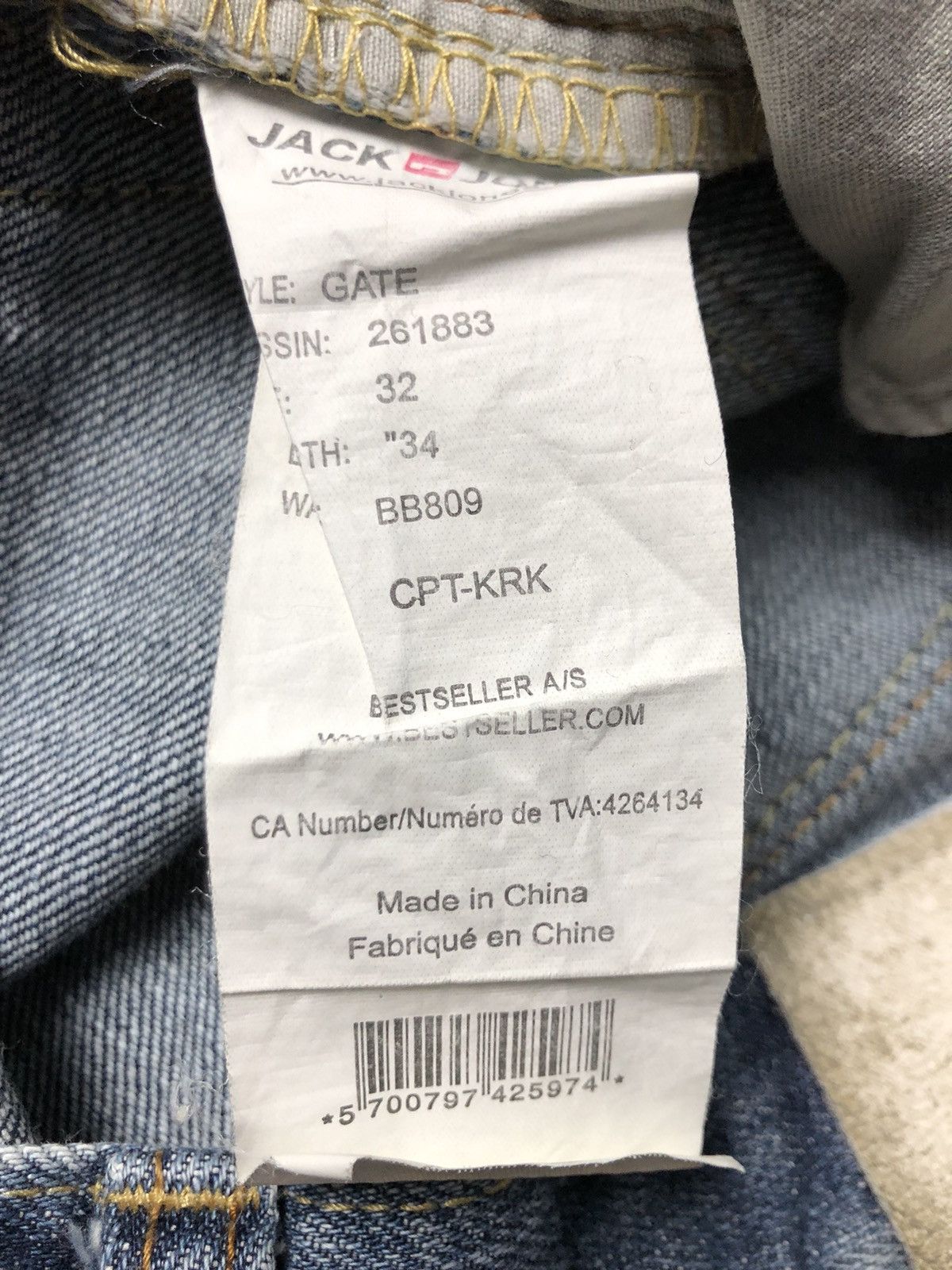 Jack & Jones Japanese Style Achieve Clothing Y2K Destroy Opium Bootcut Size US 32 / EU 48 - 13 Thumbnail