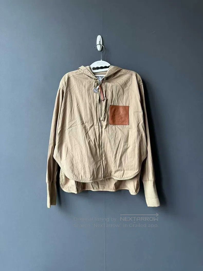 Loewe Loewe Leather logo windbreaker jacket Size XXS / US 00 / IT 34 - 1 Thumbnail