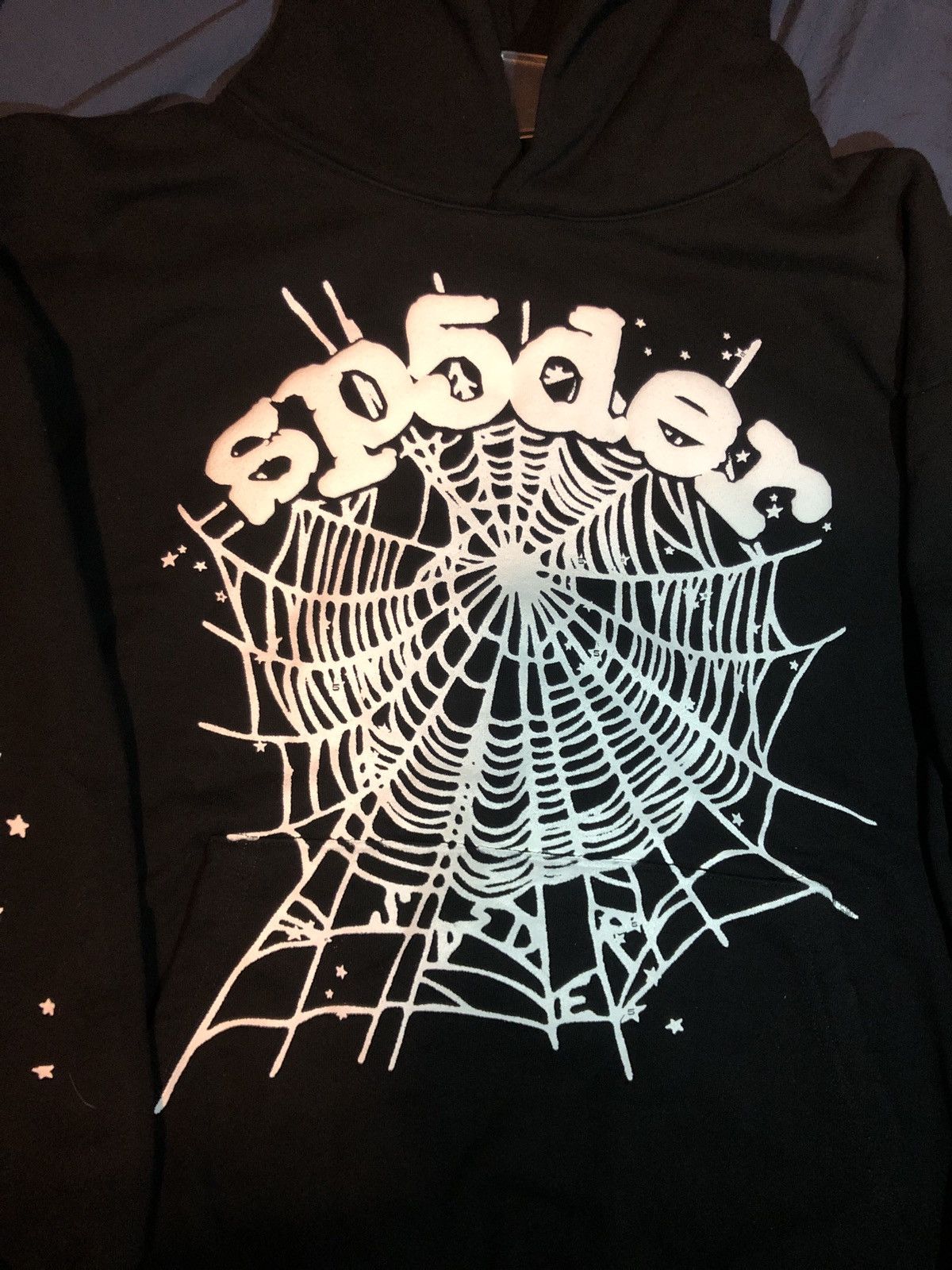Sp5der Og Web BLACK HOODIE Size US XL / EU 56 / 4 - 4 Thumbnail