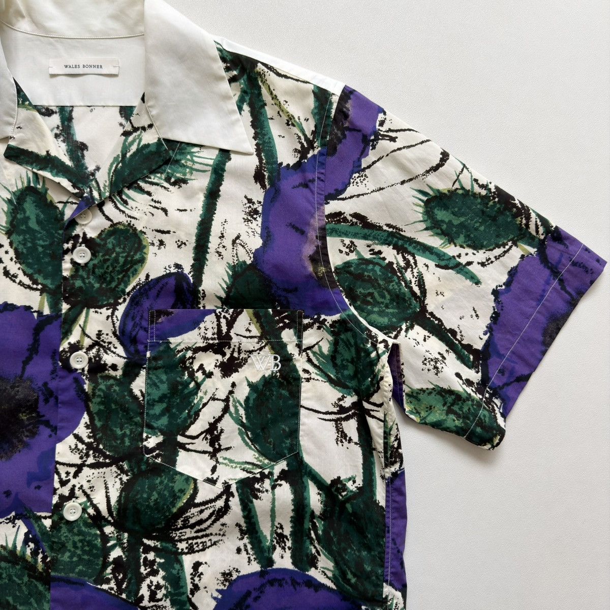Wales Bonner ‘Highlife’ Floral Print Bowling Shirt Size US M / EU 48-50 / 2 - 11 Thumbnail