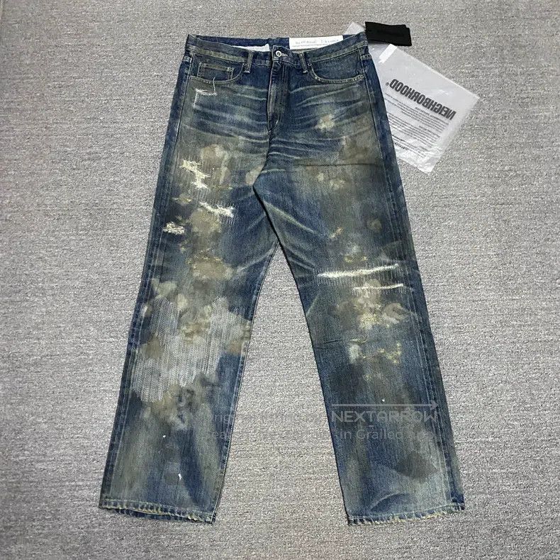 Neighborhood Neighborhood size XL Spring/Summer 24 Washed Destroyed Kin Size US 27 - 1 Thumbnail