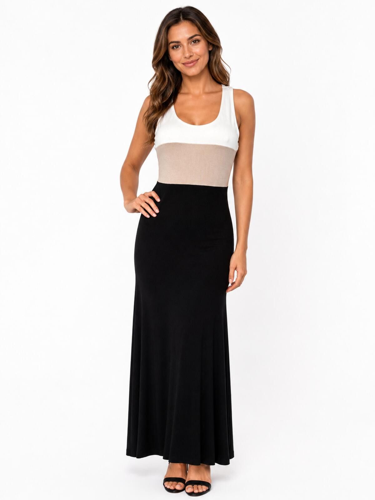 Calvin Klein Calvin Klein Color block Sleeveless Maxi Dress. Small Size S / US 4 / IT 40 - 1 Thumbnail