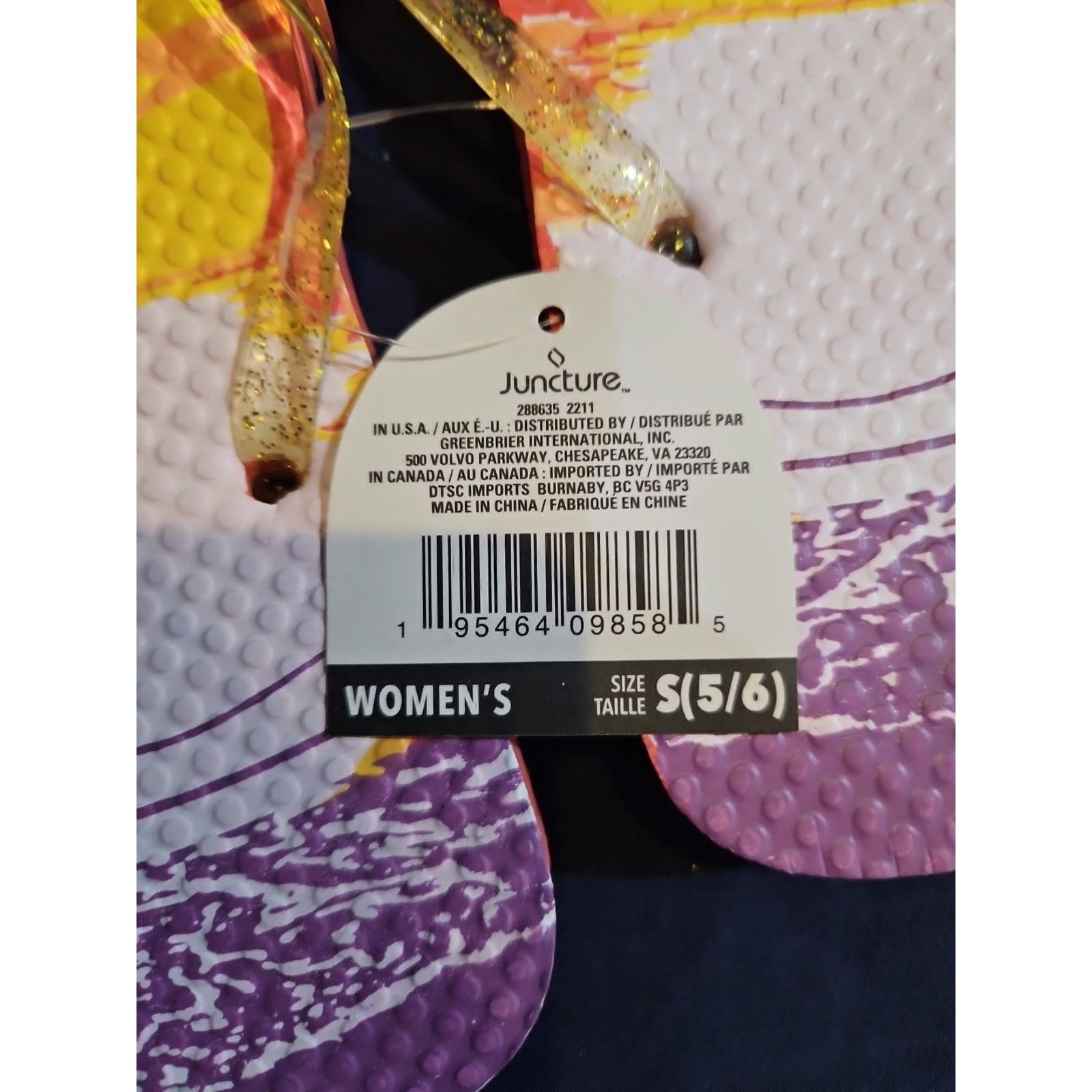 Other Juncture Women's 5/6 Flip Flops / Sandals Size US 5 / IT 35 - 4 Thumbnail