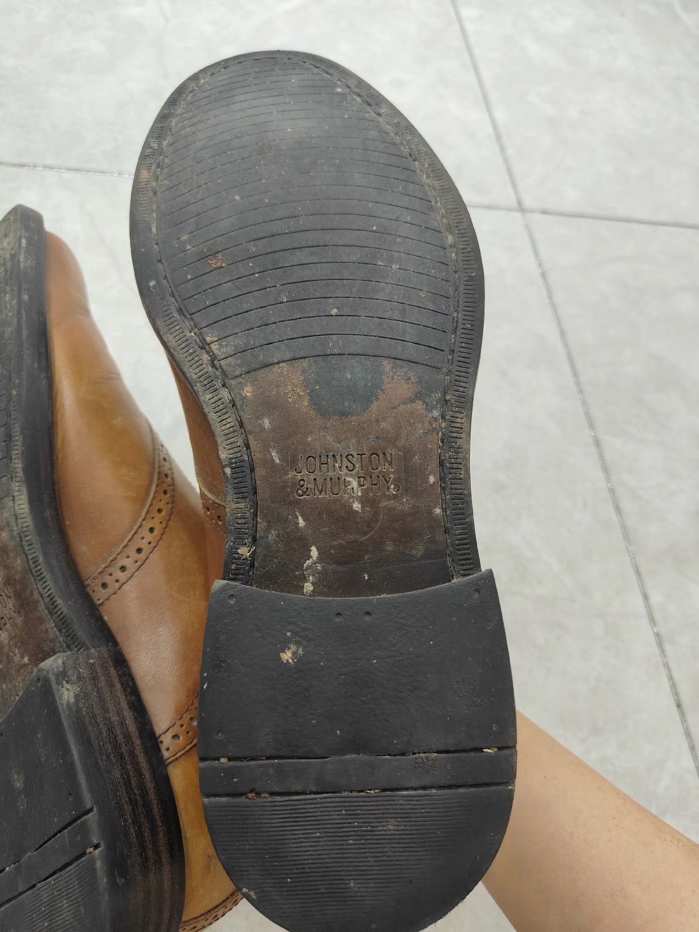 Johnston & Murphy Johnston＆murphy Men's Genuine Leather Shoes K29 Size US 10 / EU 43 - 5 Thumbnail