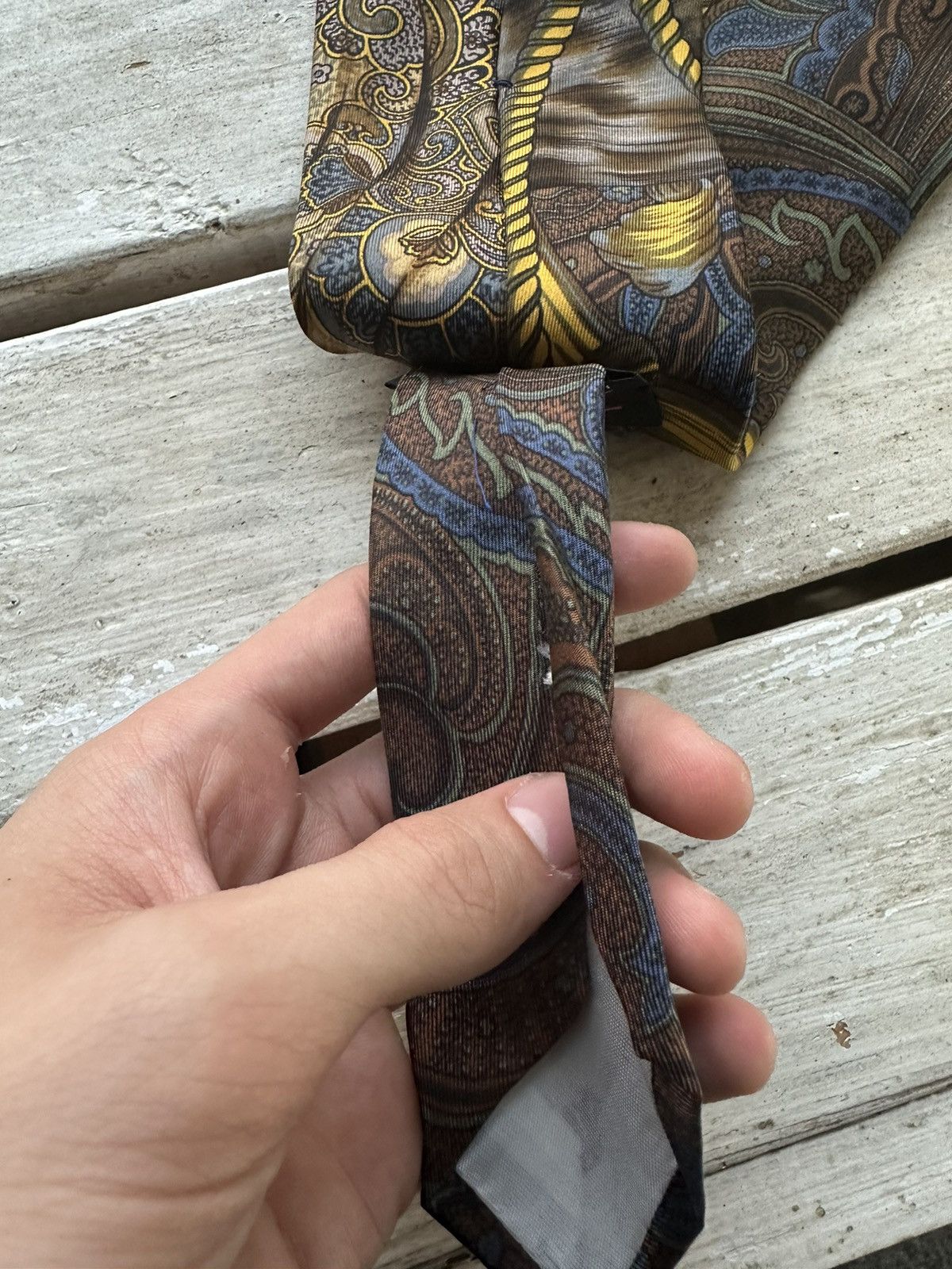 Japanese Brand × MCM × Vintage RARE🚨 MCM Neck tie Flora animals Monograms LUXURY OLD MONEY Size ONE SIZE - 8 Thumbnail