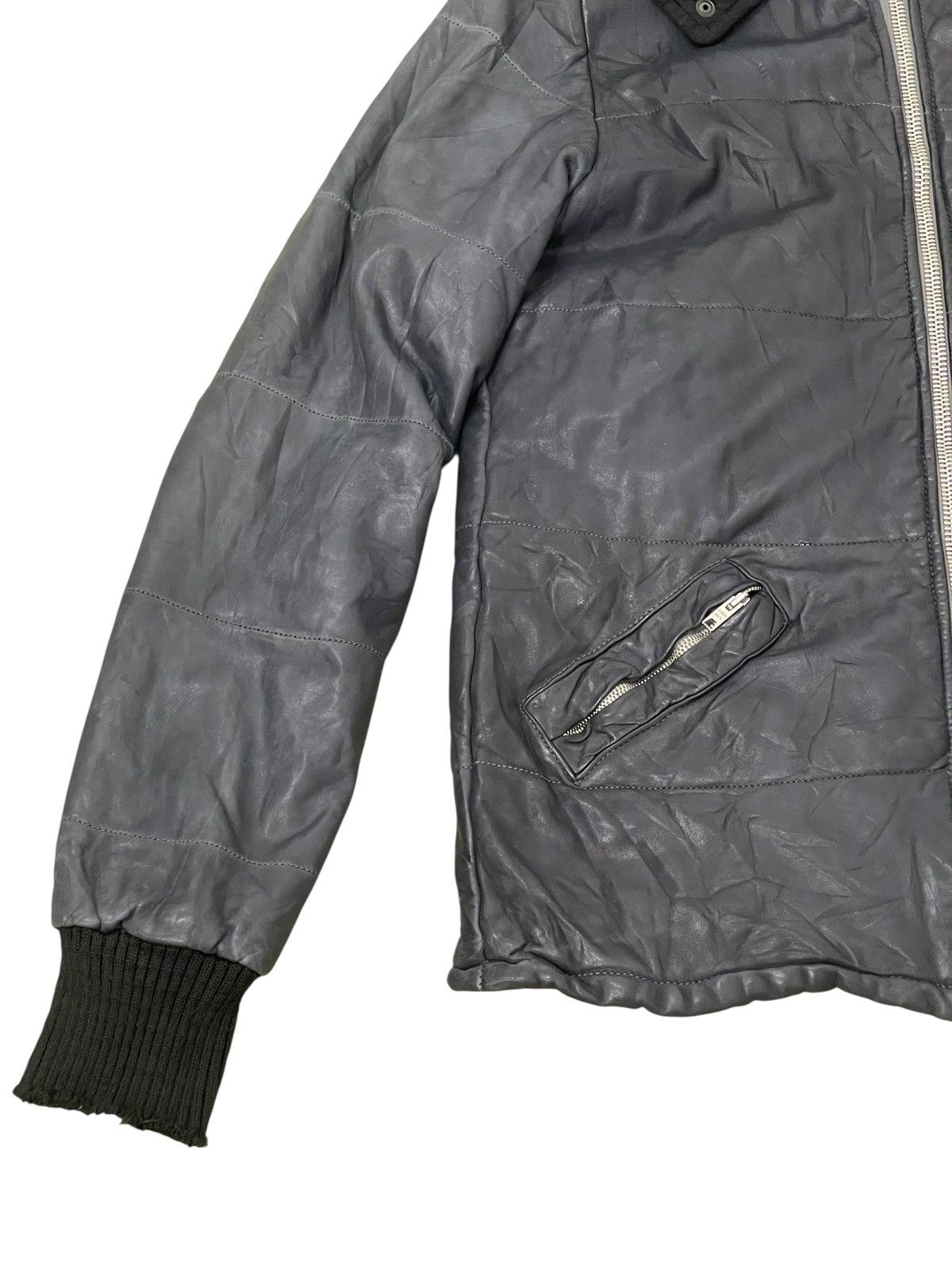 Giorgio Brato Giorgio Brato Leather Jacket Hoodie Slim 7🟩0 Size US M / EU 48-50 / 2 - 5 Thumbnail