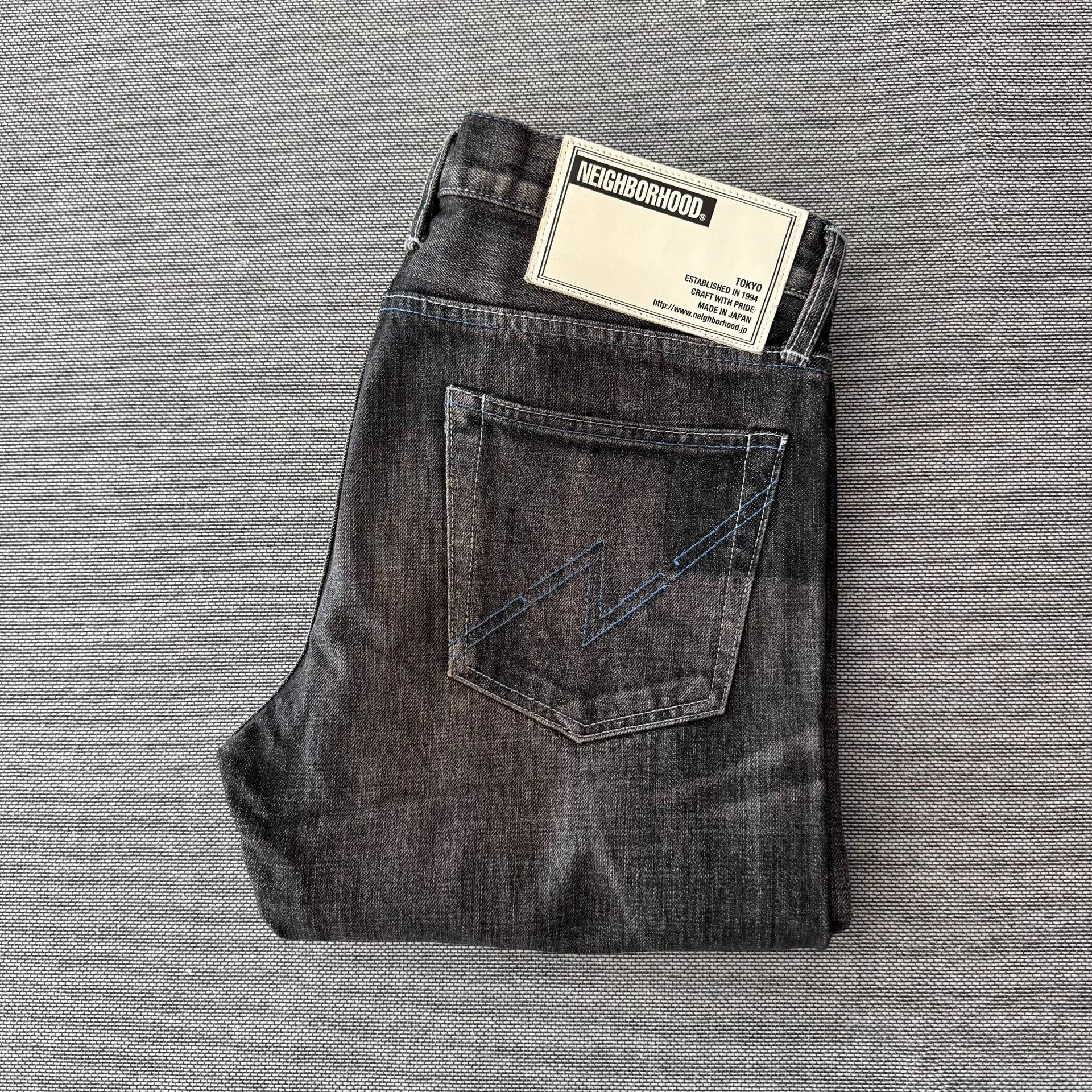 Neighborhood Neighborhood 18ss Narrow Washed Black Denim Jeans Size US 34 / EU 50 - 1 Thumbnail