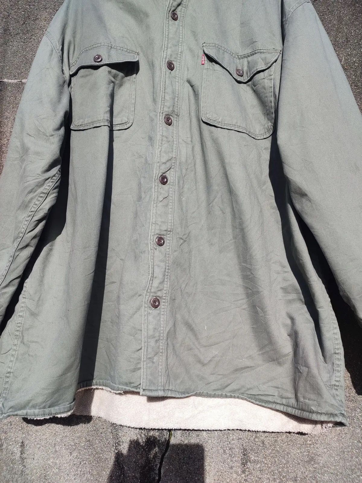 Levi's Vintage Levi’s Sherpa-Lined Shirt Jacket – XXL Utility Style Size US XXL / EU 58 / 5 - 8 Thumbnail
