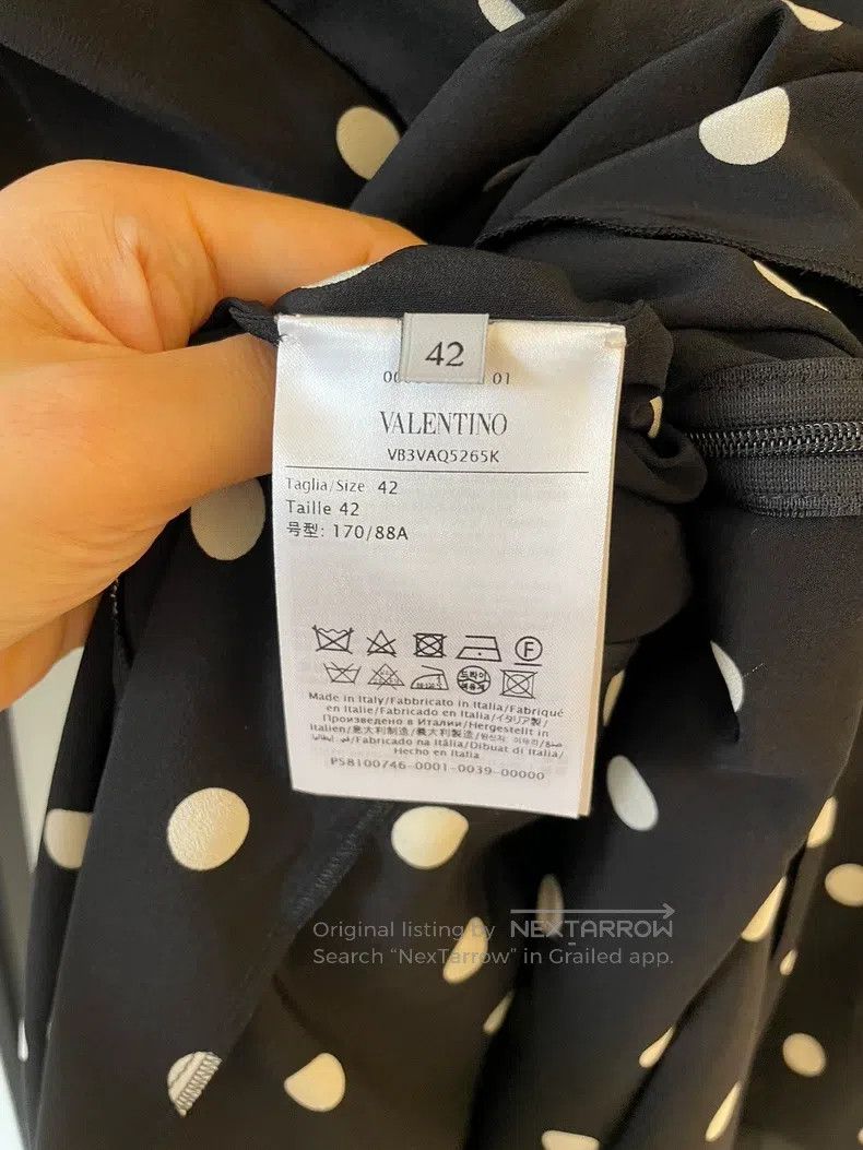 Other Valentino Main line polka dot silk dress Size M / US 6-8 / IT 42-44 - 8 Thumbnail