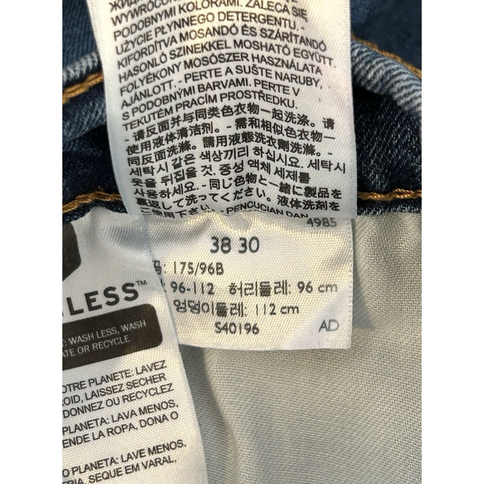 Levi's Levi's 505 Jeans Regular Fit Straight Blue 38x30 Men Denim Cotton Blend Zipper Button 5-Pocket Logo Vintage No? Size US 38 / EU 54 - 5 Thumbnail