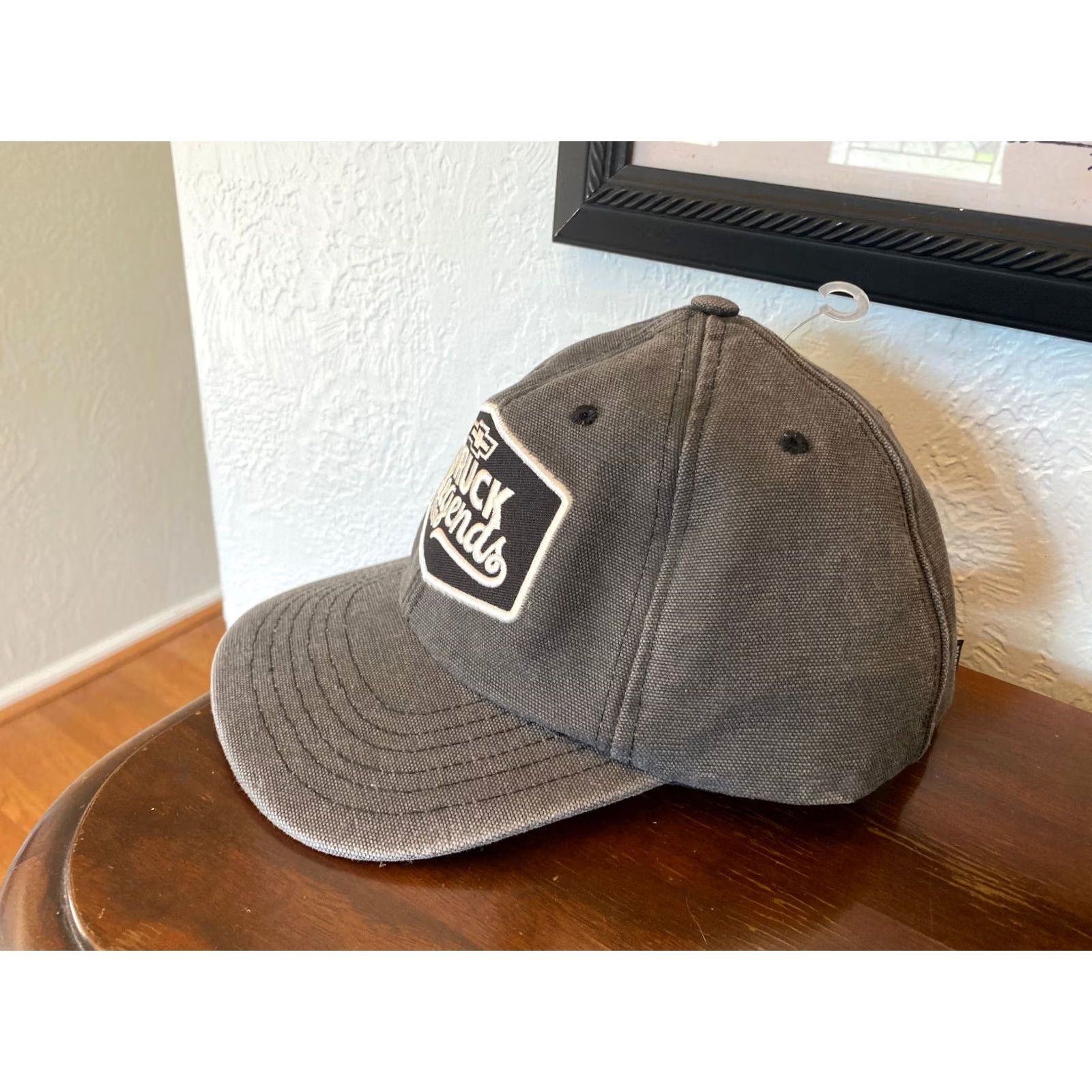 Vintage Chevrolet Baseball Cap Hat Gray Canvas Buckle & Tuck Men Adjustable Cotton USA Size ONE SIZE - 2 Thumbnail