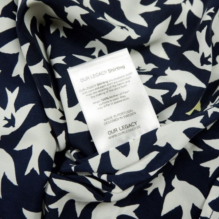 Our Legacy our legacy swallow fullprint shirt button Size US L / EU 52-54 / 3 - 8 Thumbnail