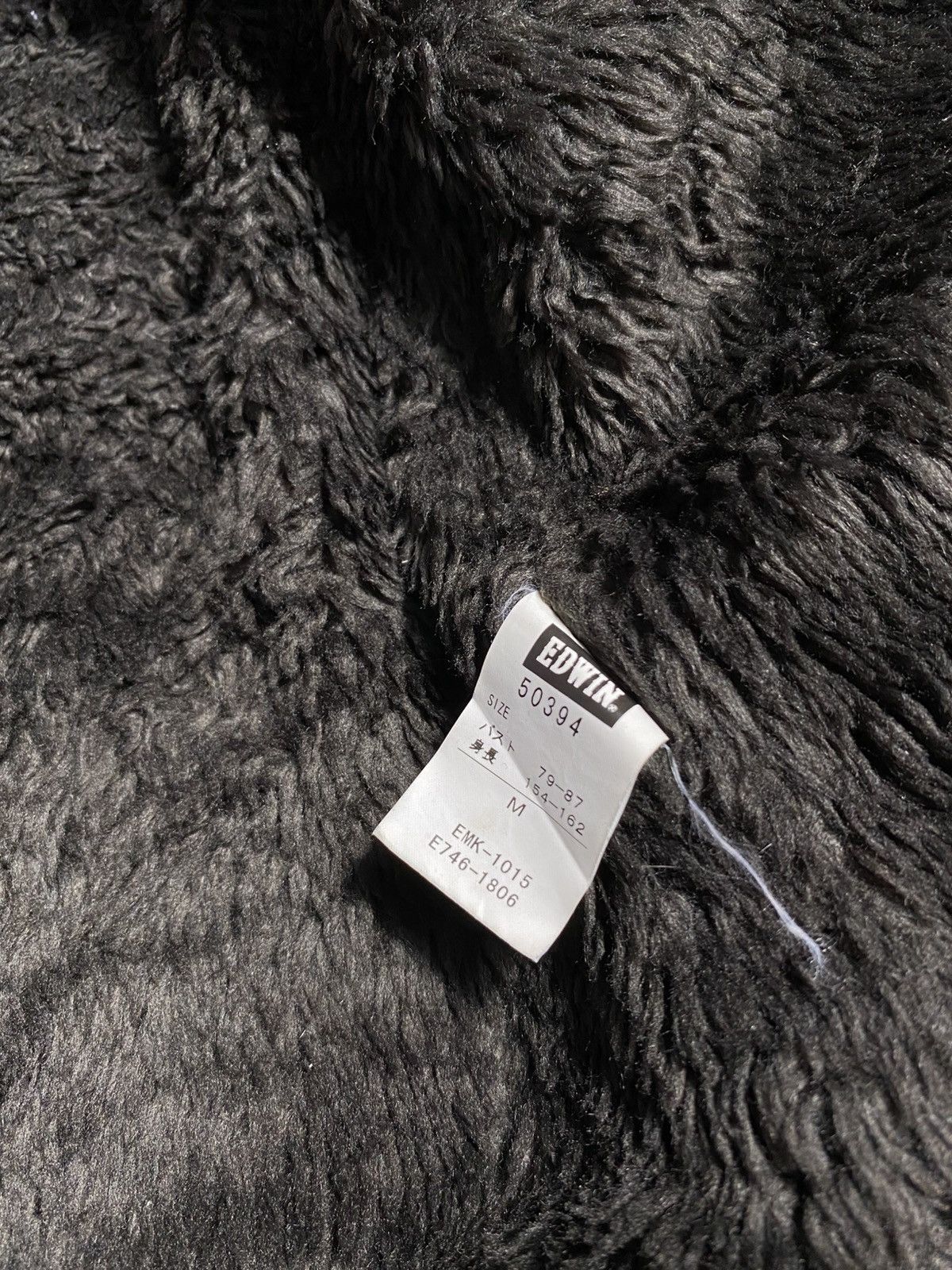 Edwin Vintage EDWIN Inner Sherpa Distressed Fleece Jacket Size US M / EU 48-50 / 2 - 8 Thumbnail