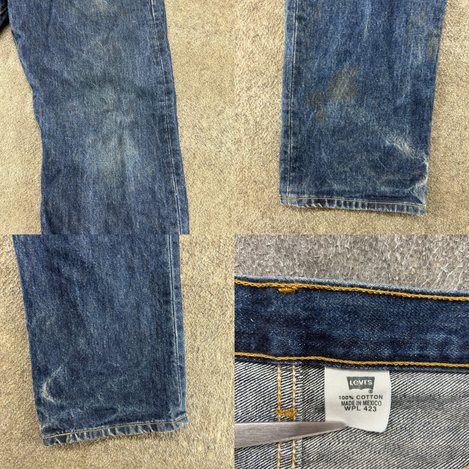 Levi's VINTAGE Levi's 501 Jeans Mens 33x30 Blue Straight Regular Fit Y2K Retro 90s Jeans Mens Size US 33 - 9 Thumbnail