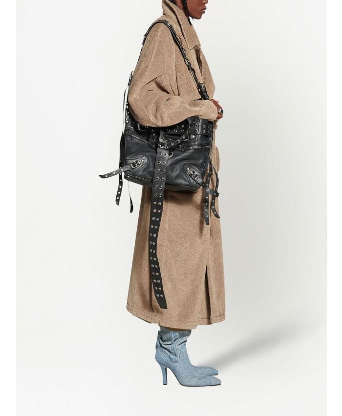 Balenciaga o1in1g1024 Towel Trench Coat in Beige Size US M / EU 48-50 / 2 - 3 Thumbnail