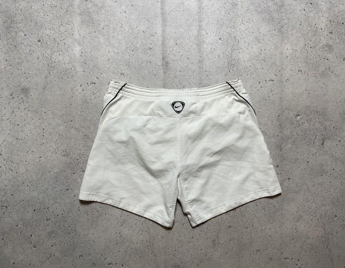Nike × Vintage Vintage Nylon Nike Swoosh Drill Y2K Shorts White Size US 32 / EU 48 - 2 Thumbnail