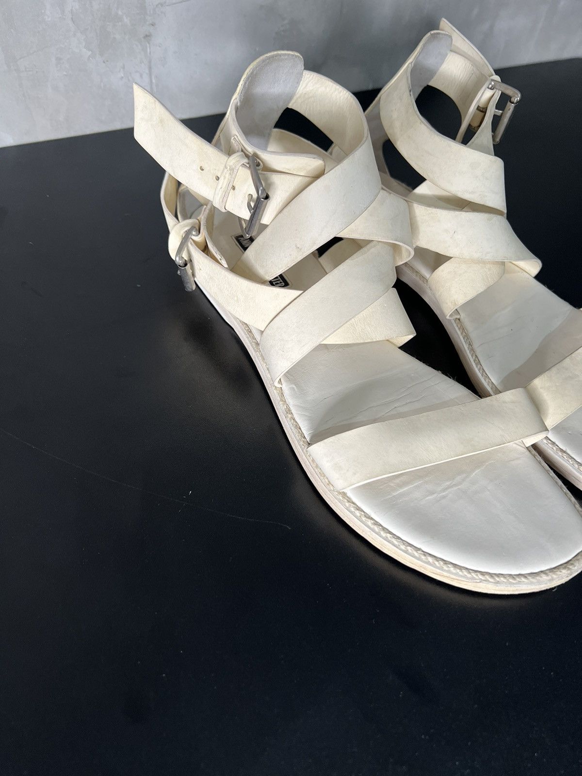Ann Demeulemeester Ann Demeulemeester Double Strap Sandals Size US 11 / EU 44 - 3 Thumbnail