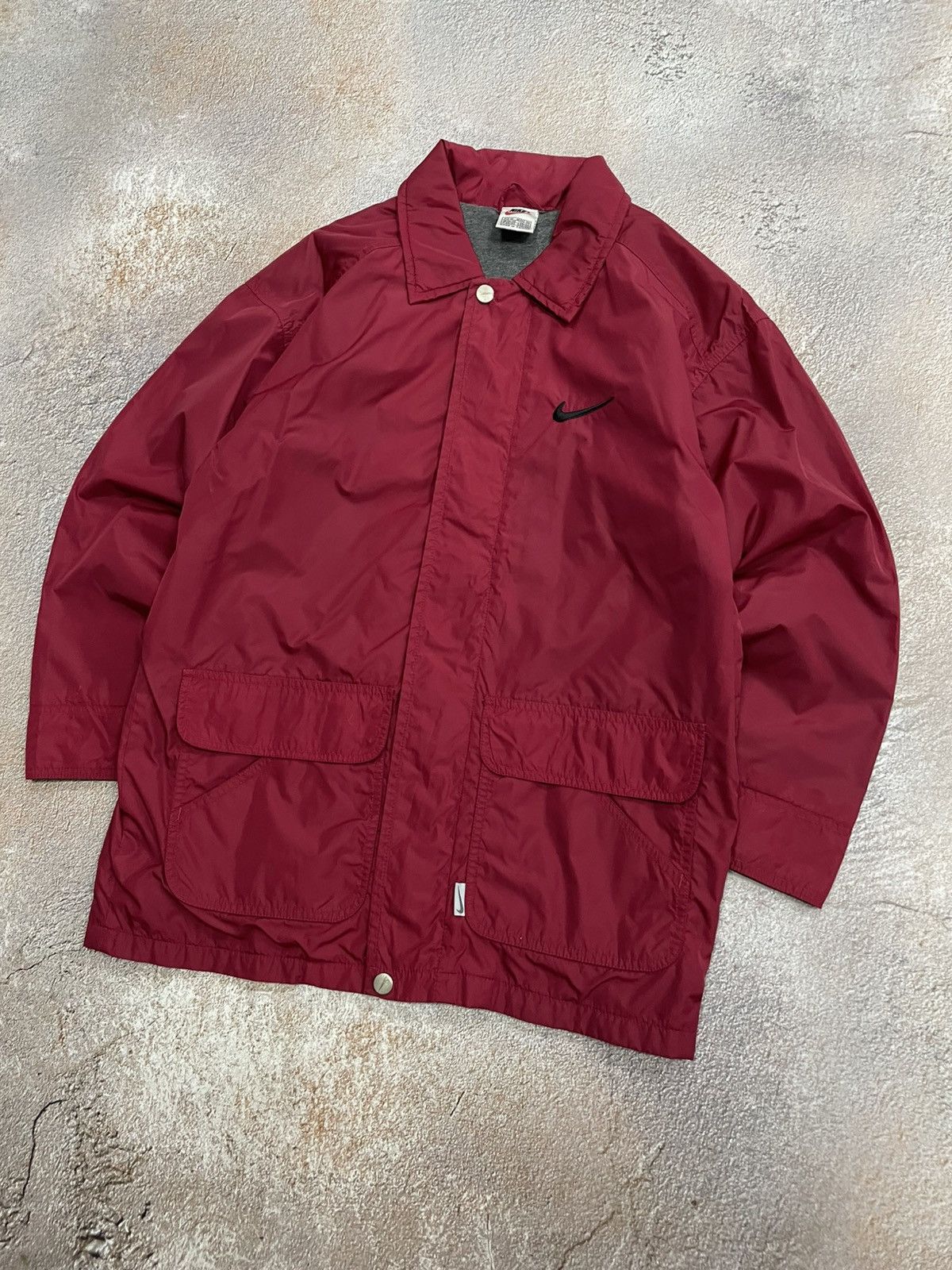 Nike Vintage Nike Big Swoosh Nylon Jacket Size US S / EU 44-46 / 1 - 2 Thumbnail