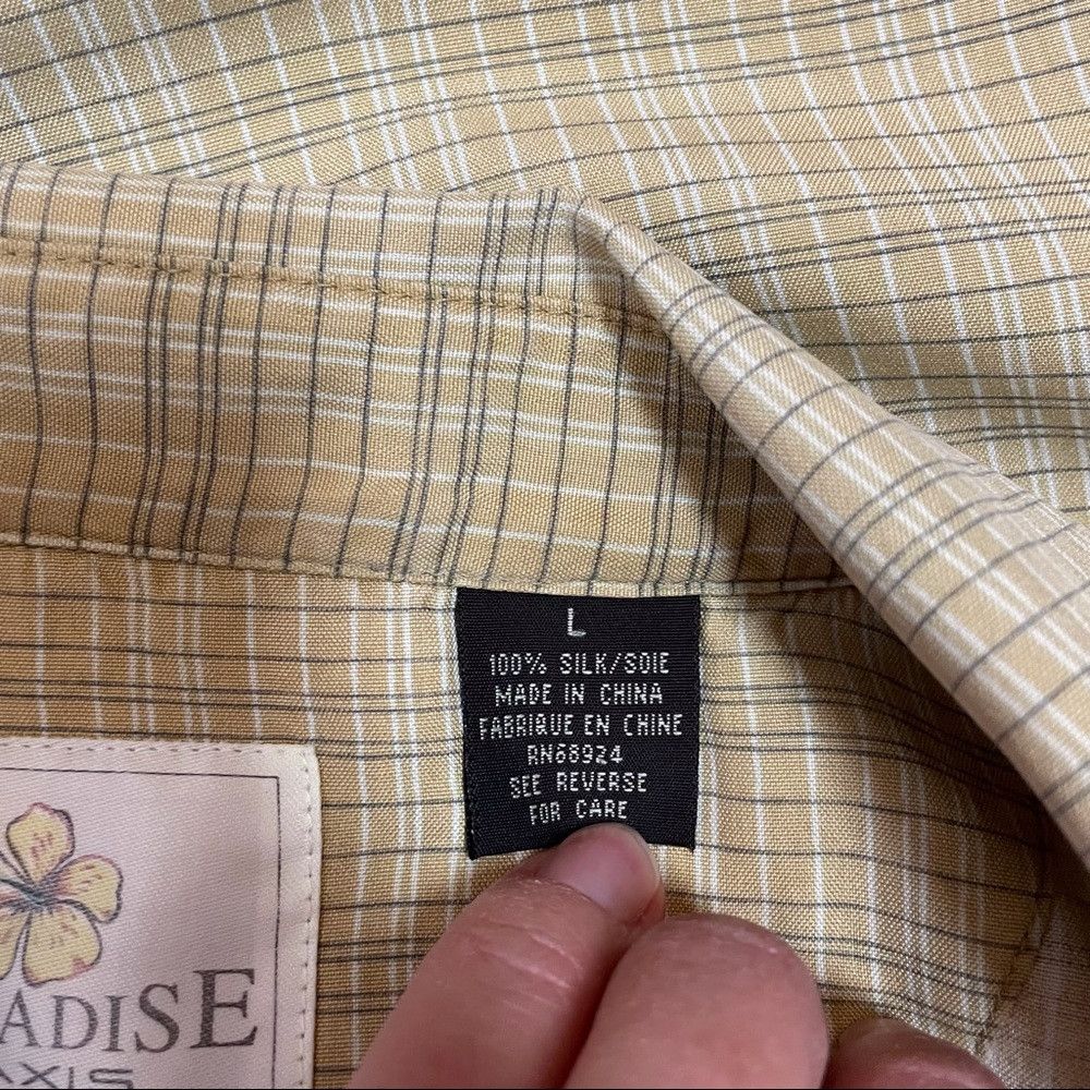 Other Paradise by Axis 100% Silk Shirt Size L Size US L / EU 52-54 / 3 - 6 Thumbnail