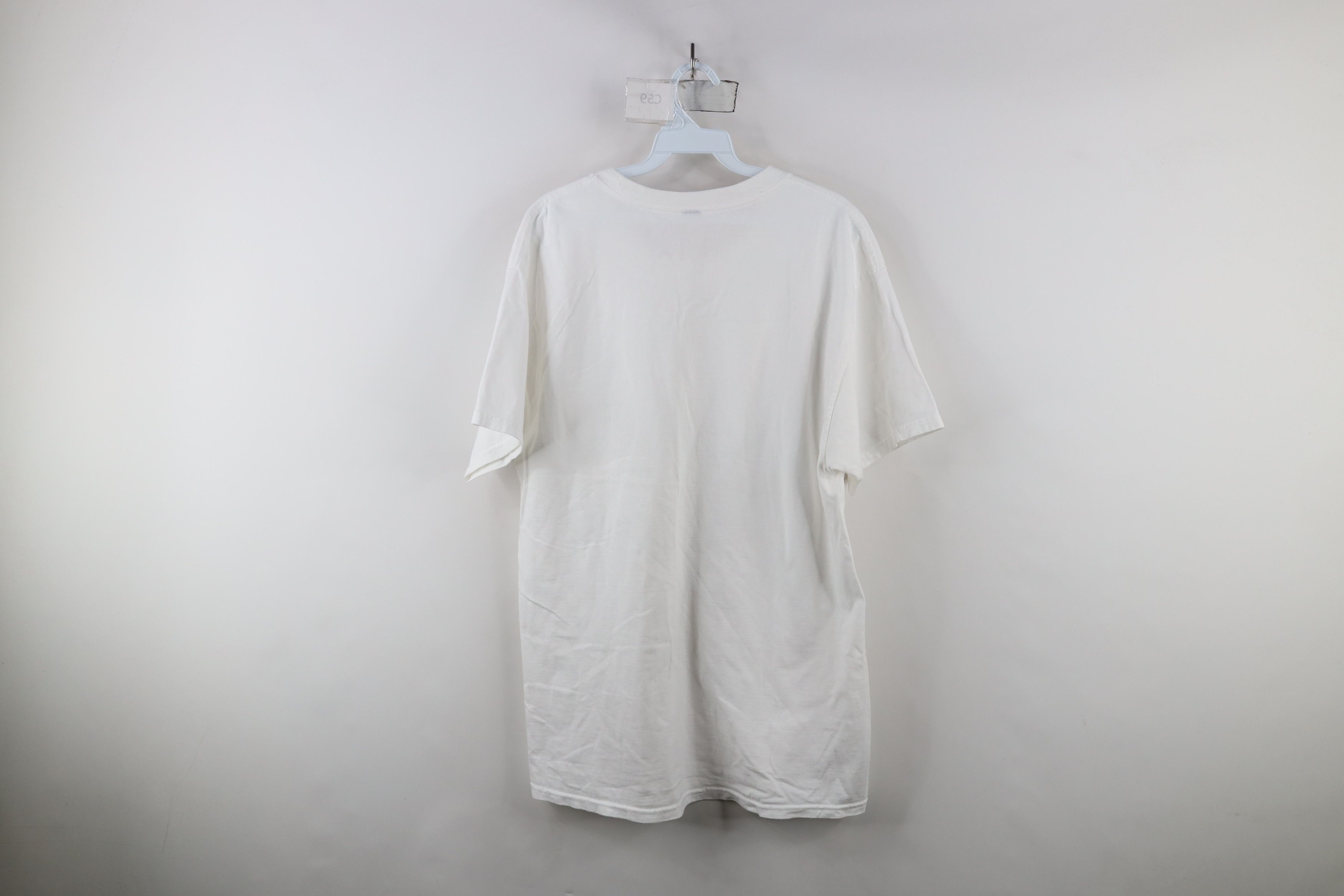 Vintage Vintage 90s Streetwear Heavyweight T-Shirt White Cotton Size US L / EU 52-54 / 3 - 9 Thumbnail